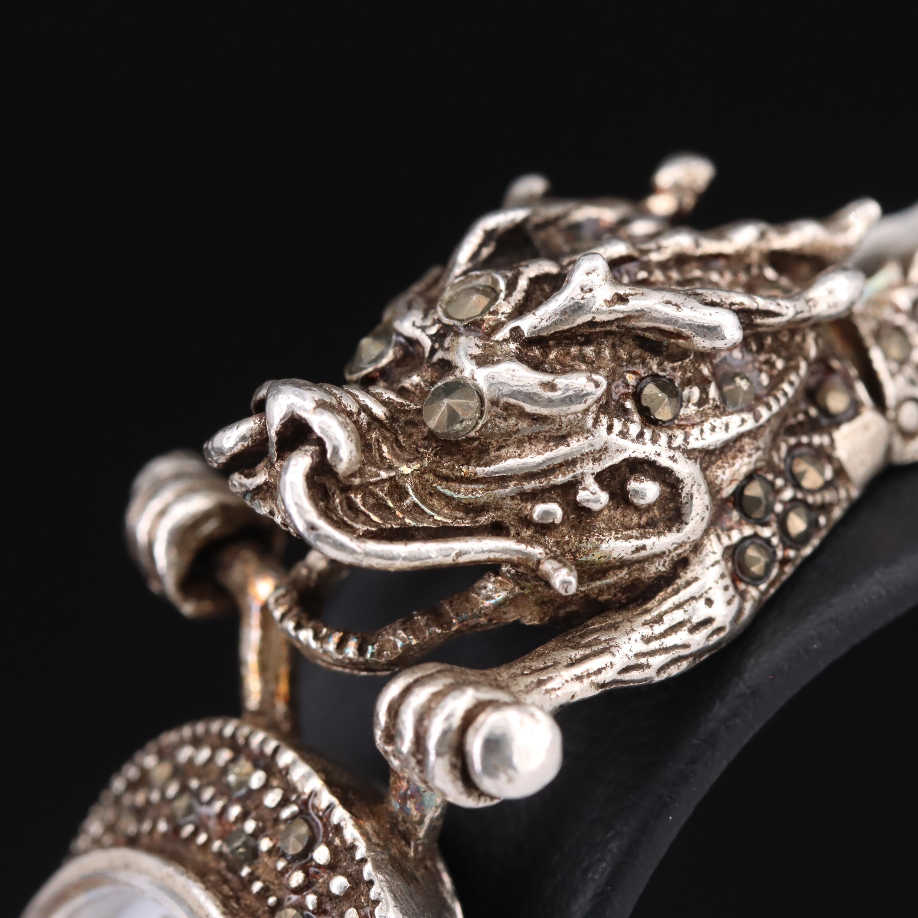 Sterling Watch with Dragon Bracelet