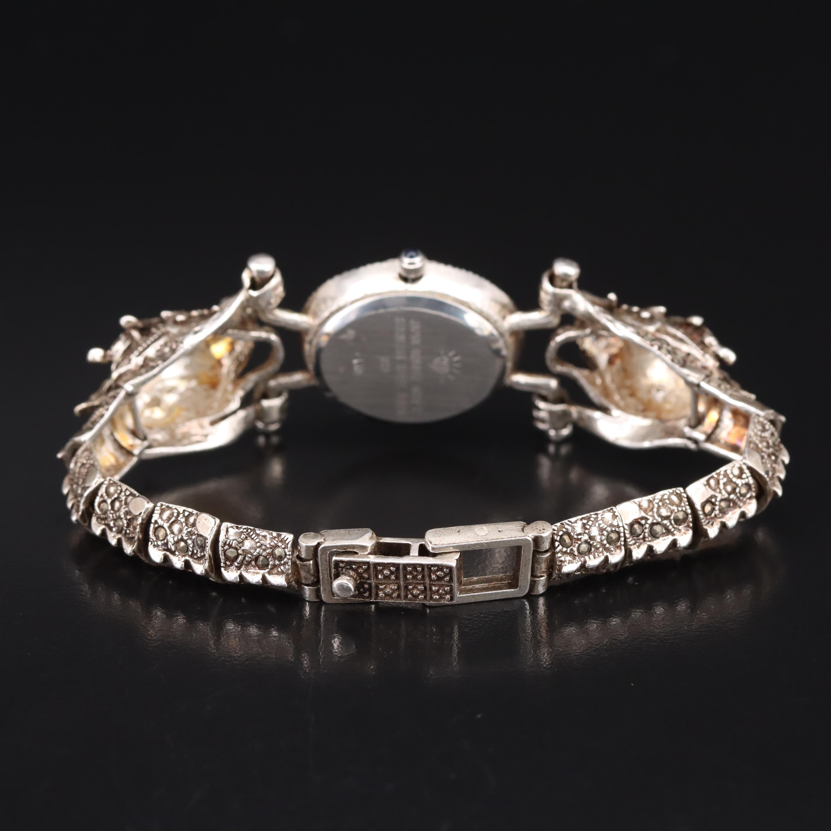 Sterling Watch with Dragon Bracelet