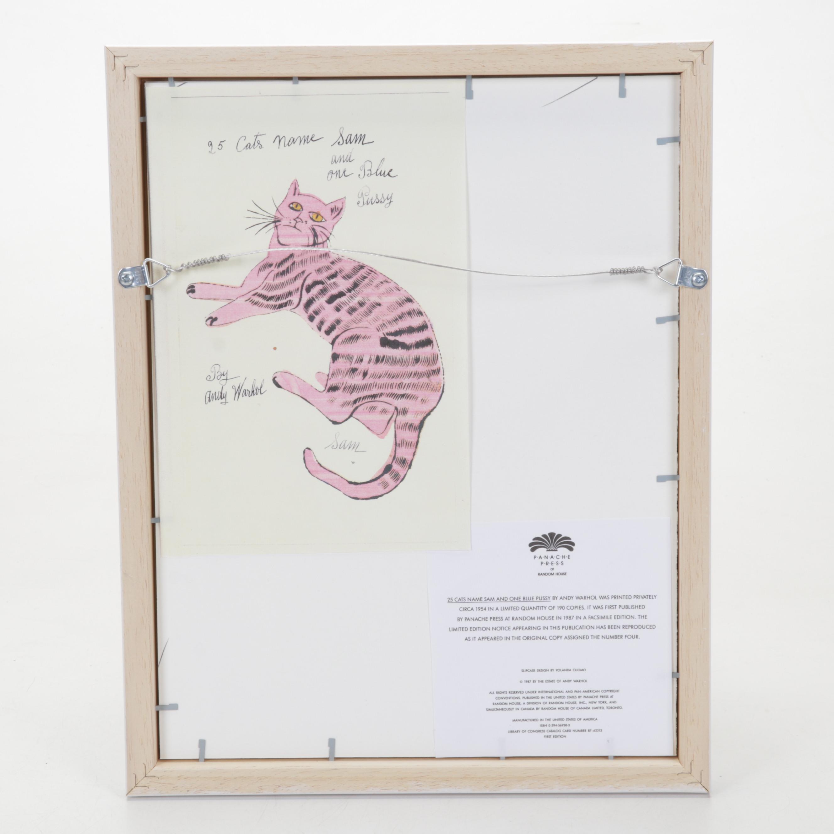 Offset Lithograph After Andy Warhol From "25 Cats Name Sam and One Blue Pussy"