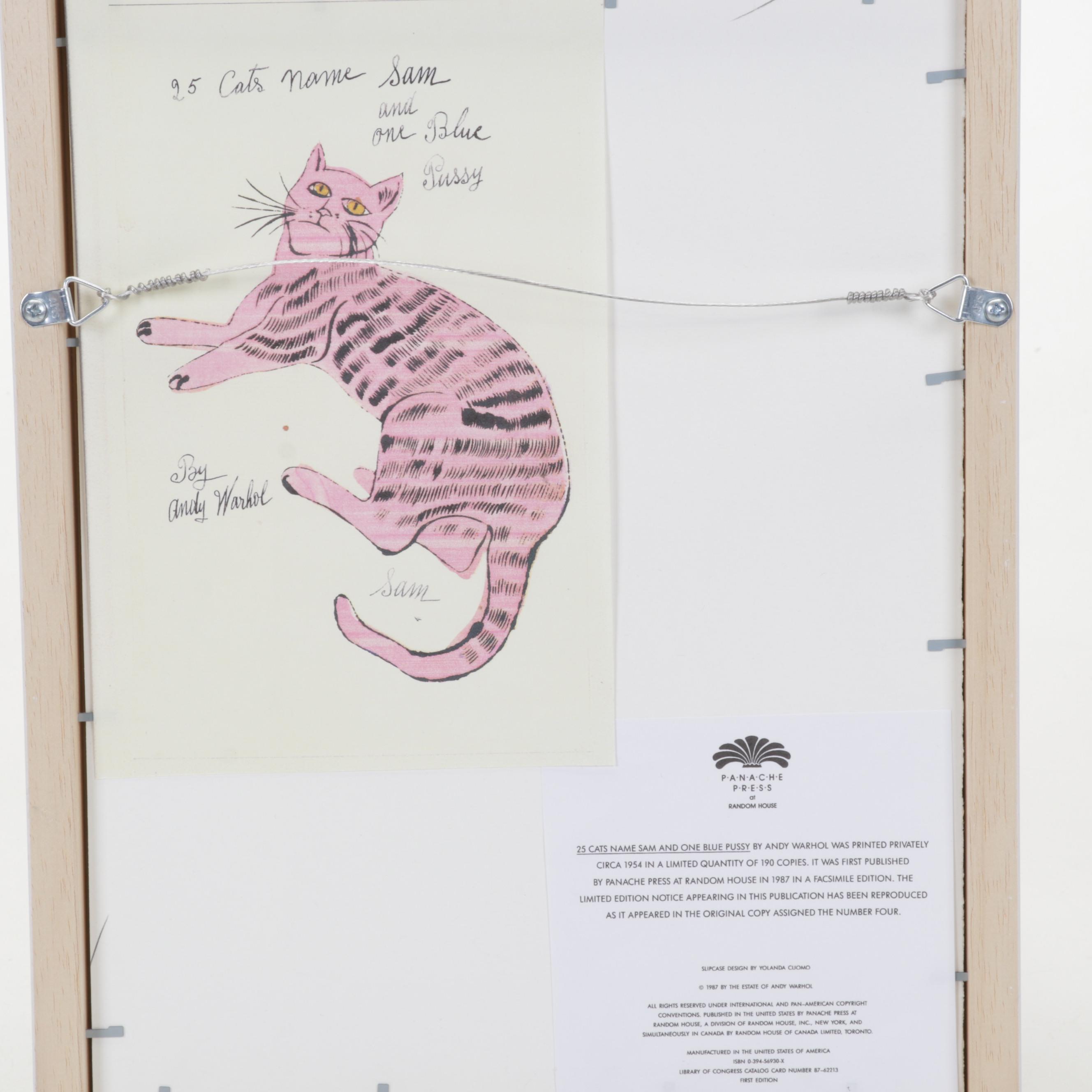 Offset Lithograph After Andy Warhol From "25 Cats Name Sam and One Blue Pussy"