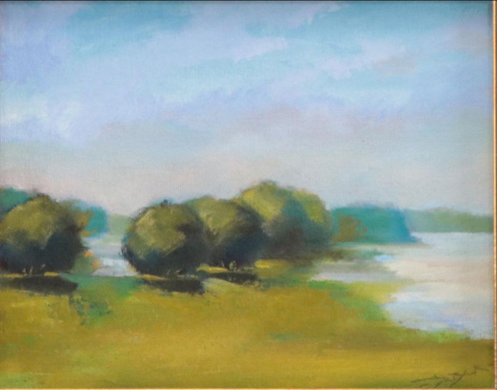 Vova DeBak Pastoral Landscape Oil Painting 21st Century