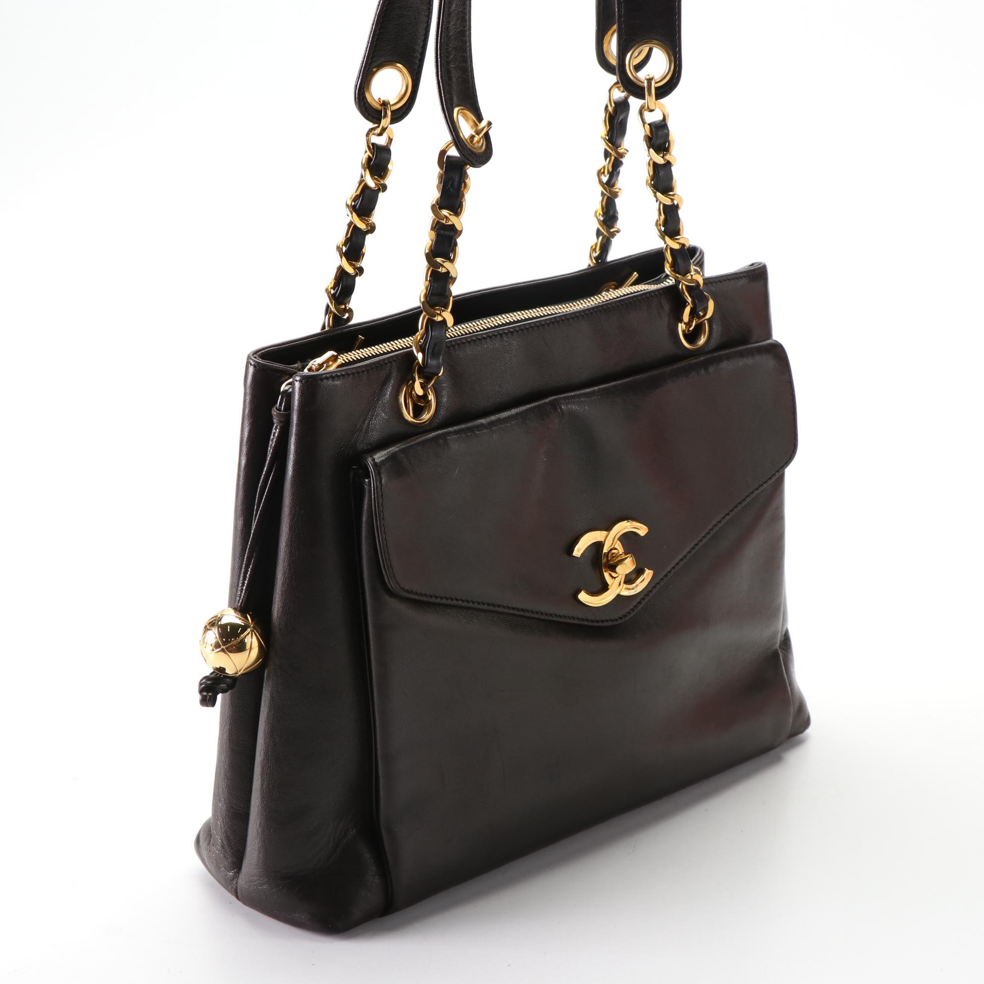 Chanel Leather Chain Strap Shoulder Bag