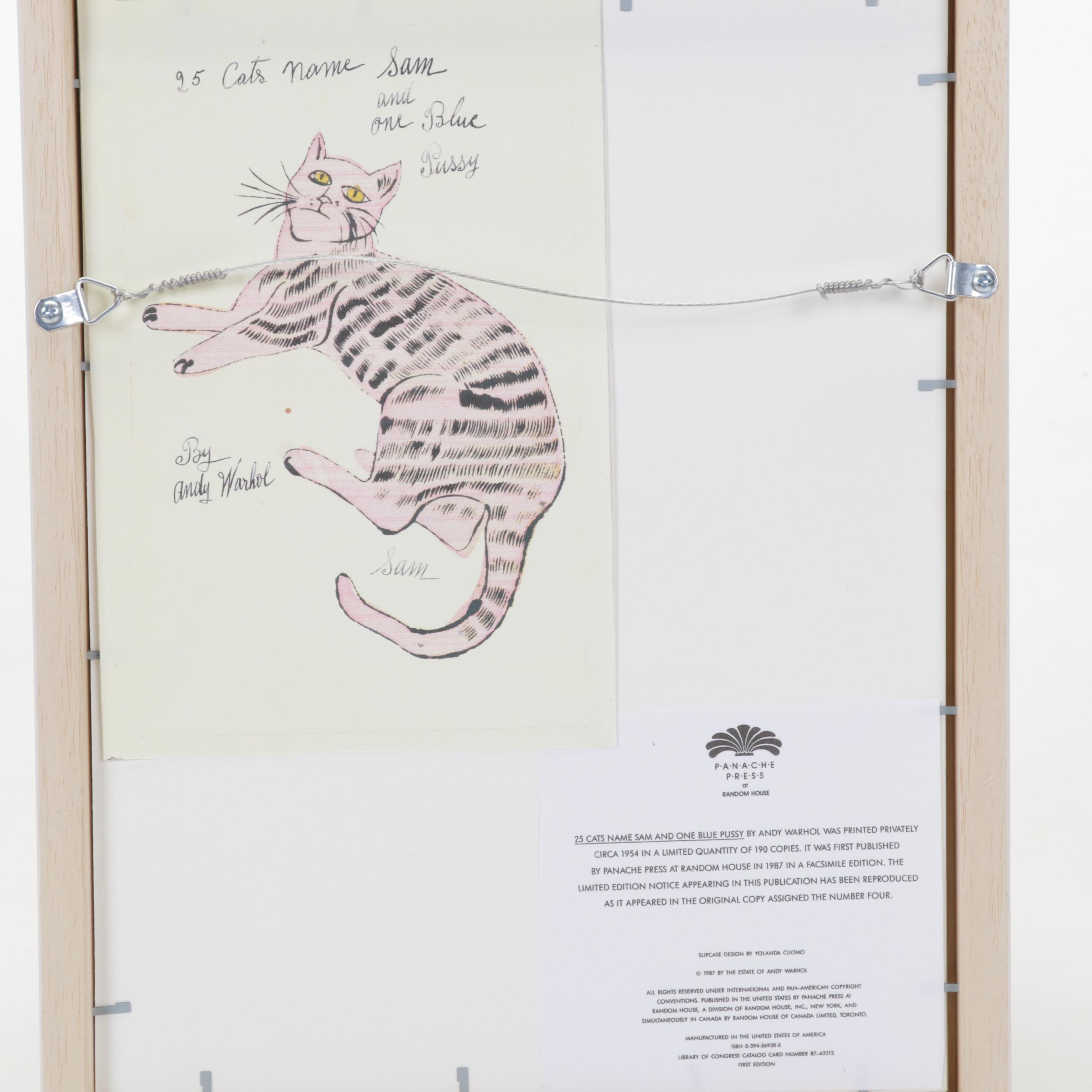 Offset Lithograph After Andy Warhol From "25 Cats Name Sam and One Blue Pussy"