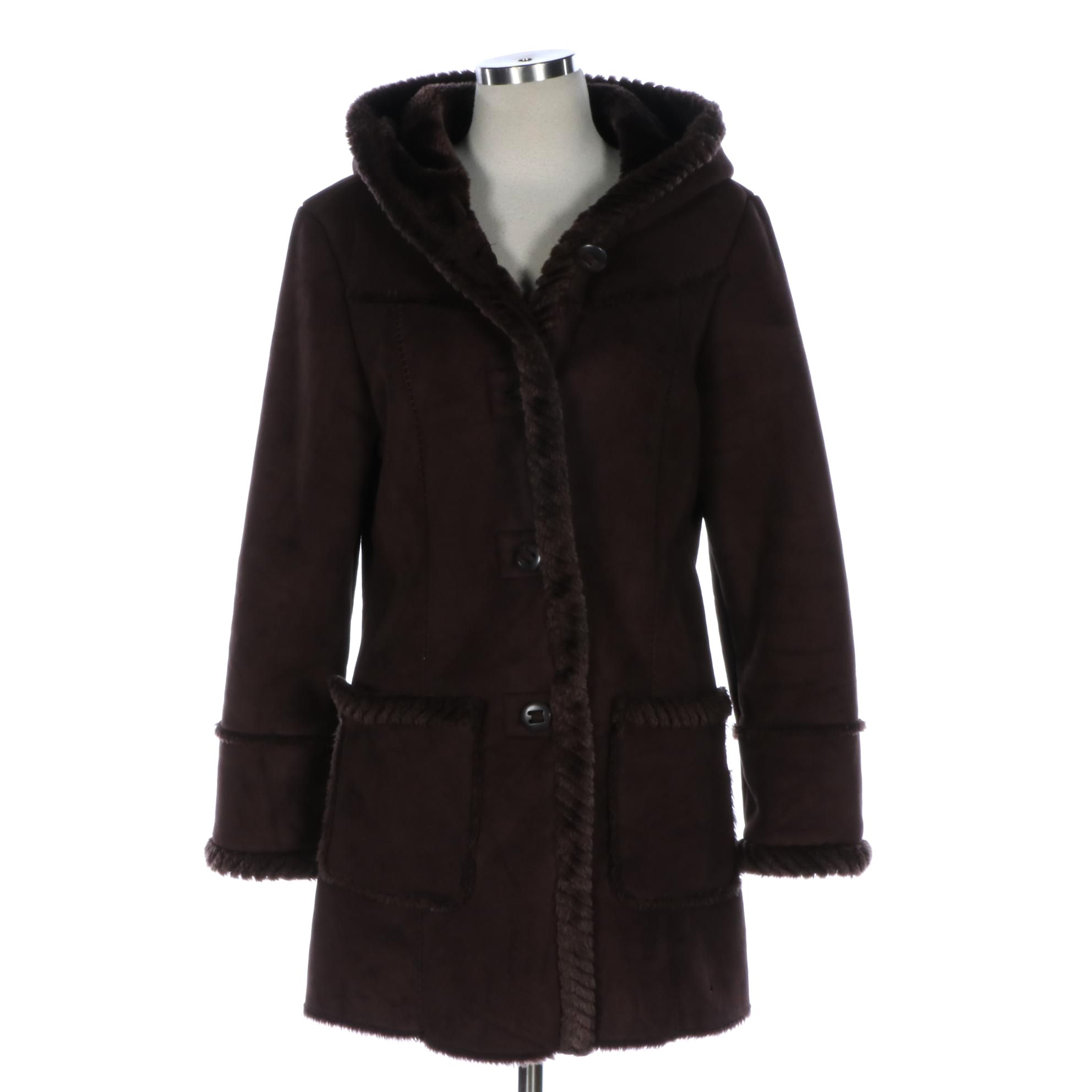 St. John's Bay Faux Shearling Coat