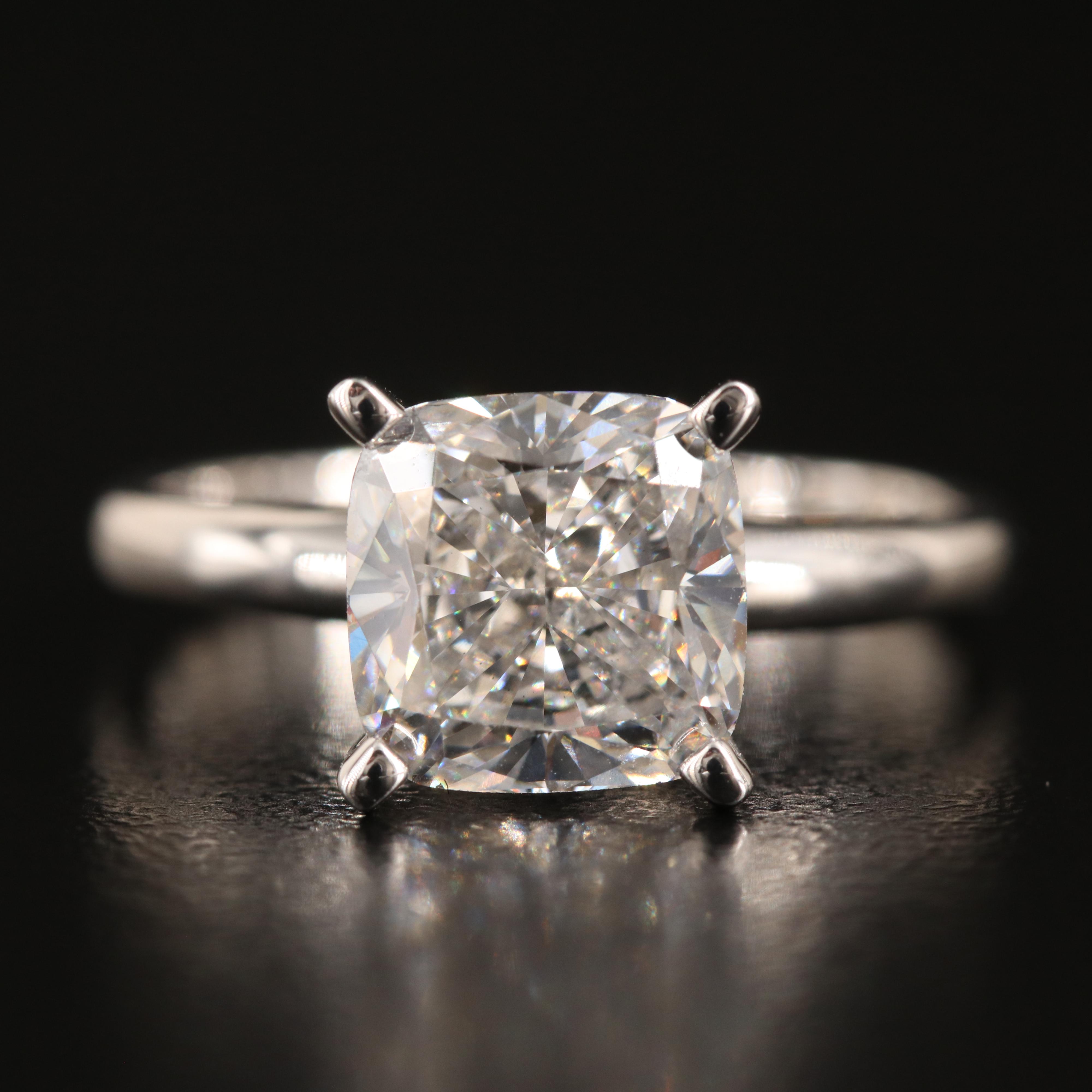 14K 3.04 CT Lab Grown Diamond Solitaire Ring