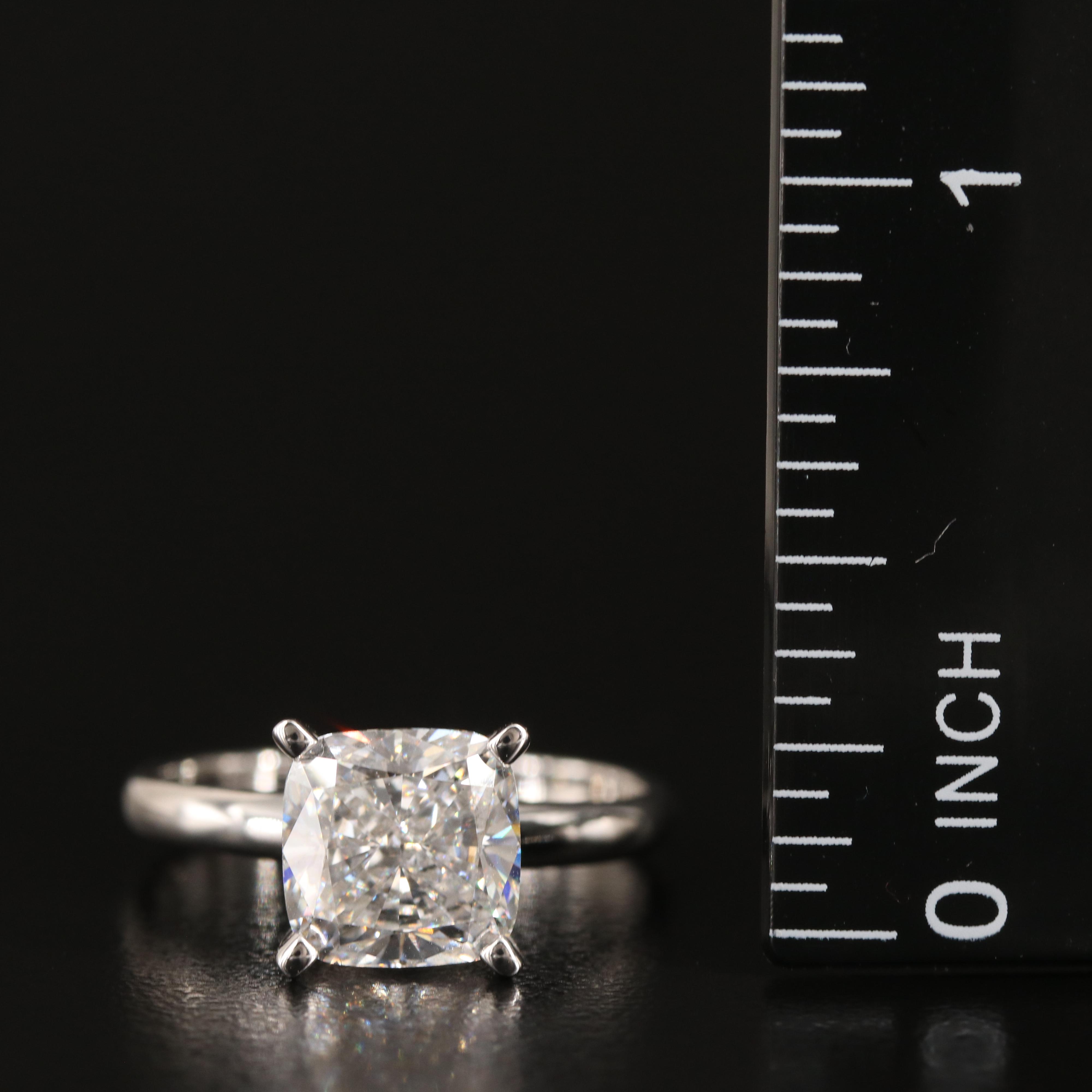 14K 3.04 CT Lab Grown Diamond Solitaire Ring