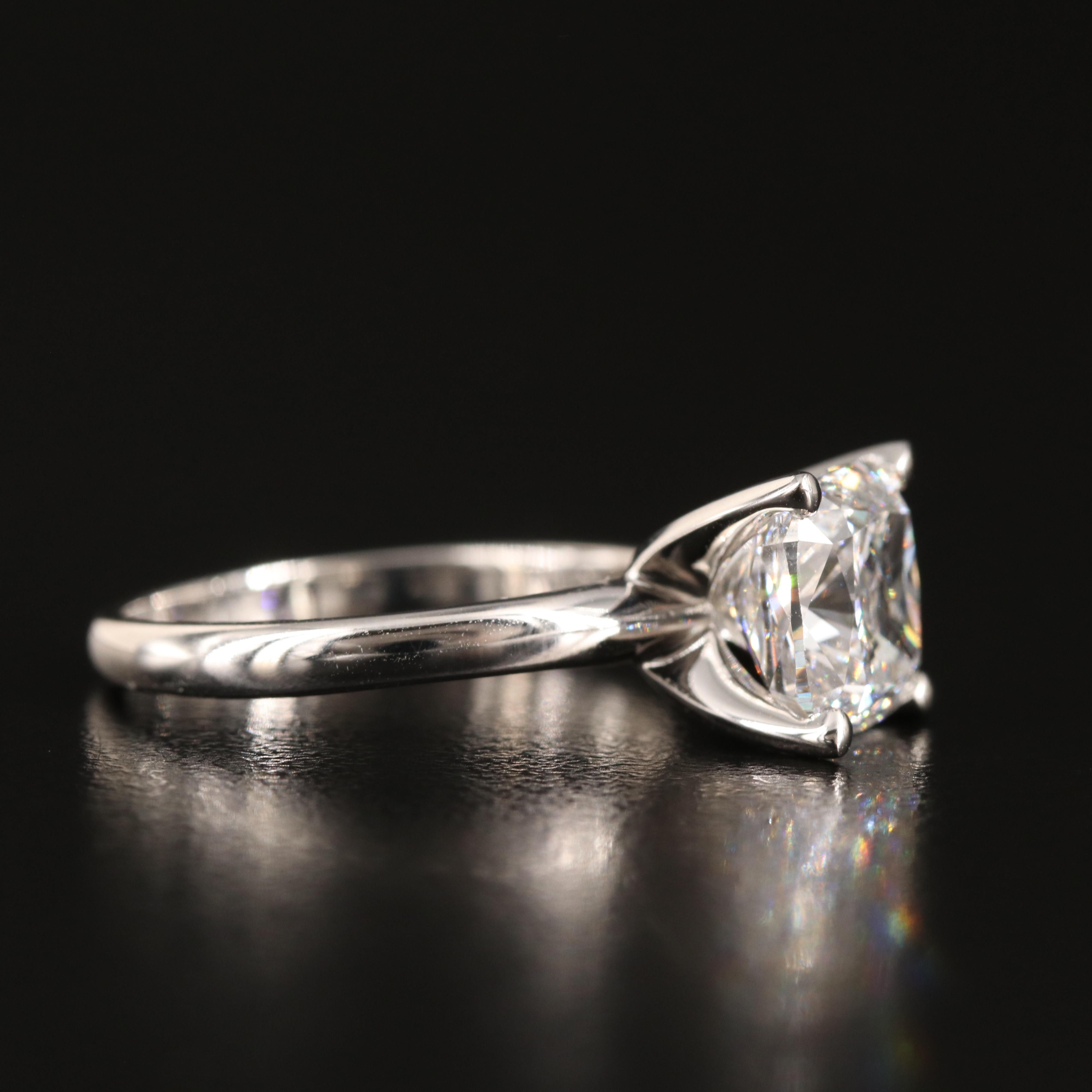 14K 3.04 CT Lab Grown Diamond Solitaire Ring