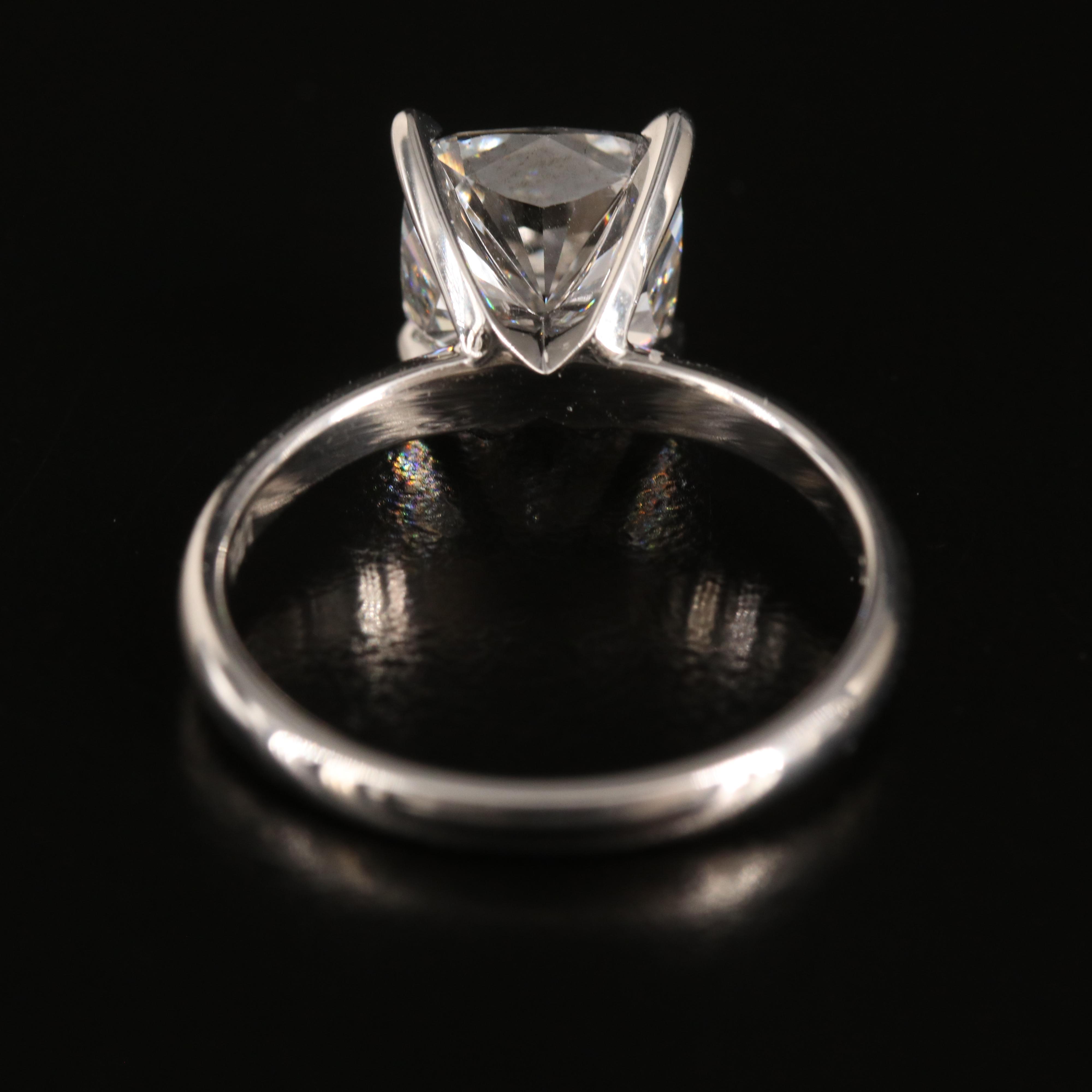 14K 3.04 CT Lab Grown Diamond Solitaire Ring