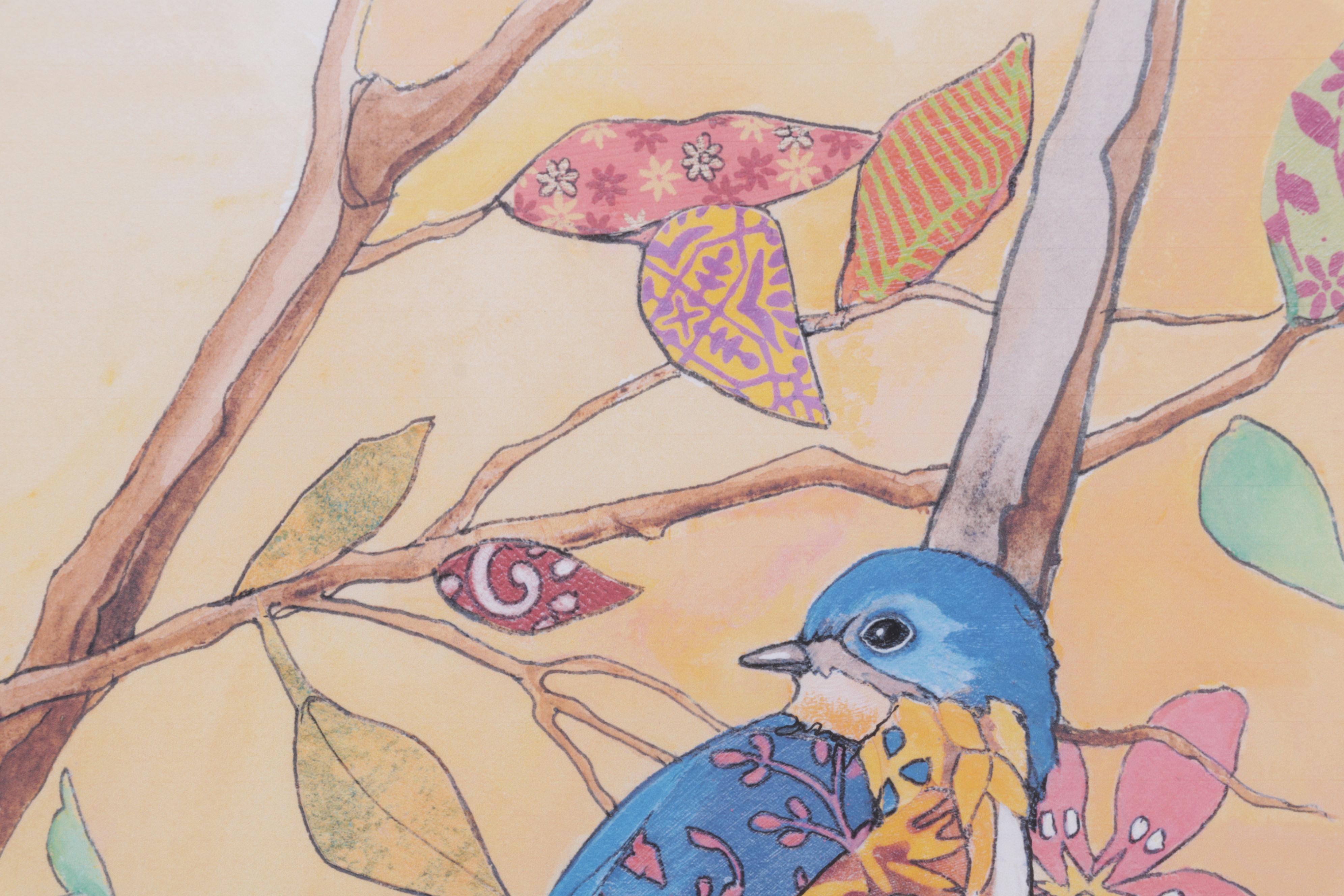 Marty Husted Giclée "Bluebird Fancy," 2015