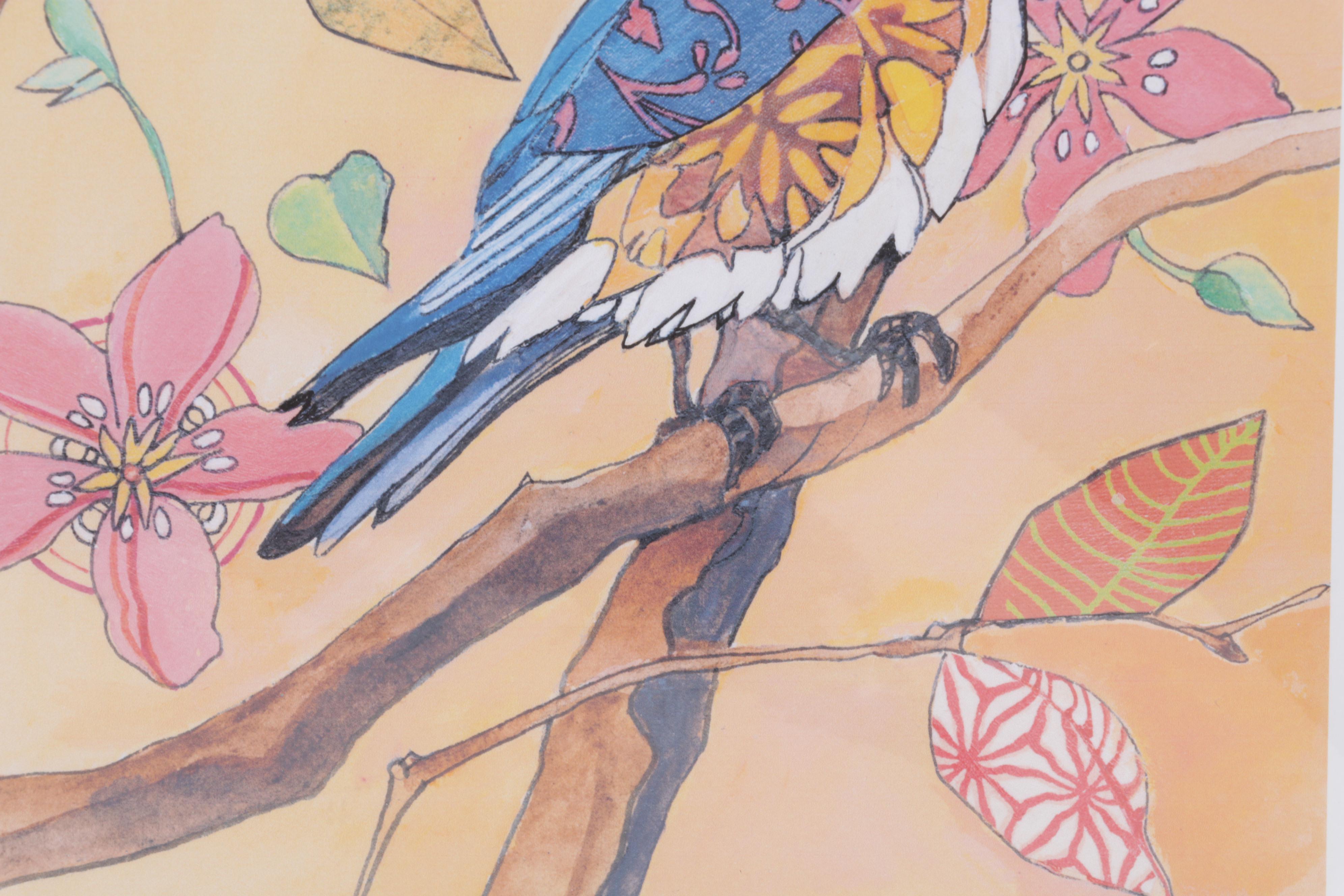 Marty Husted Giclée "Bluebird Fancy," 2015