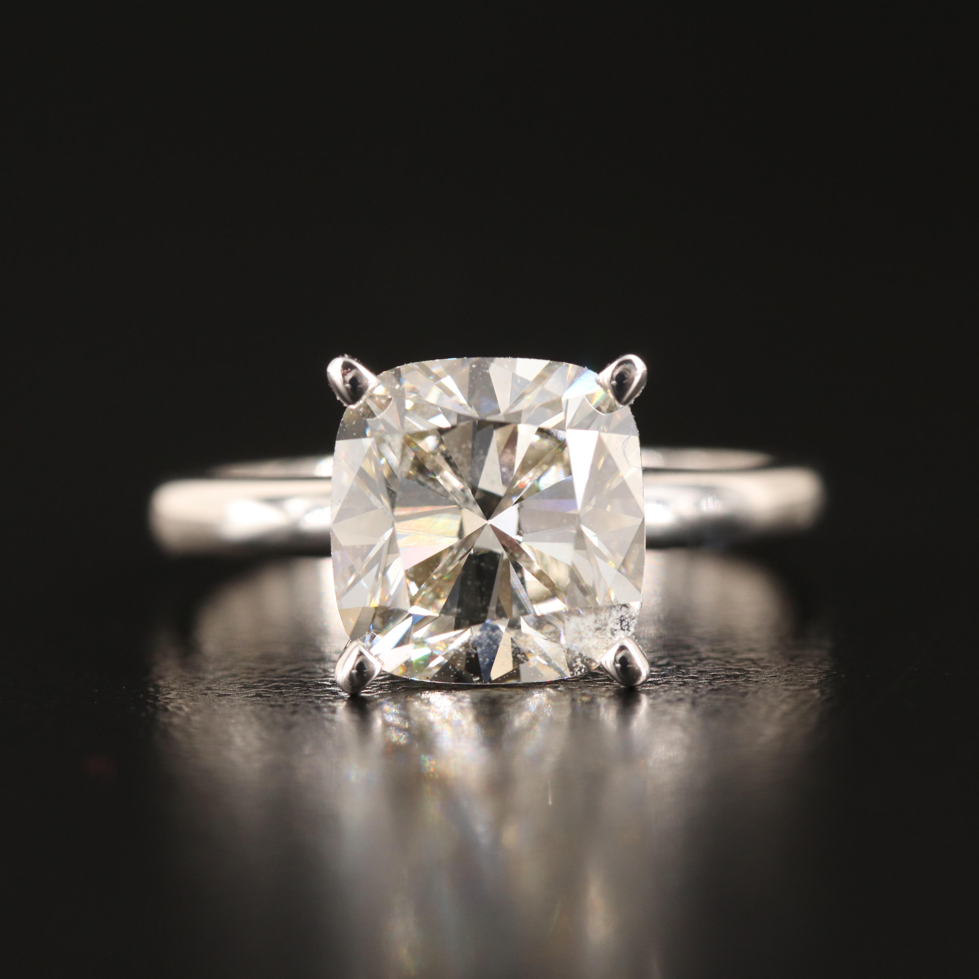 14K 3.68 CT Lab Grown Diamond Solitaire Ring