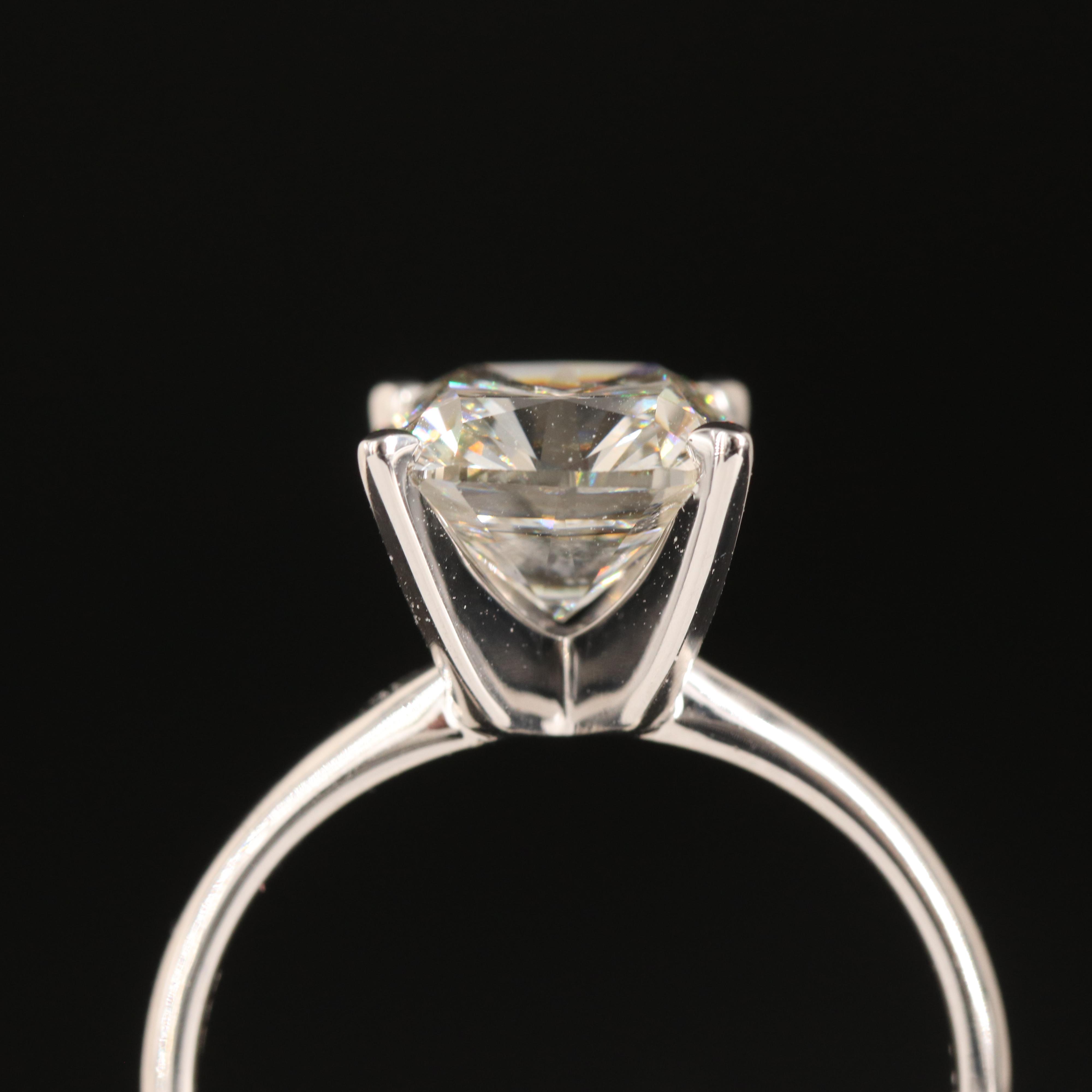 14K 3.68 CT Lab Grown Diamond Solitaire Ring