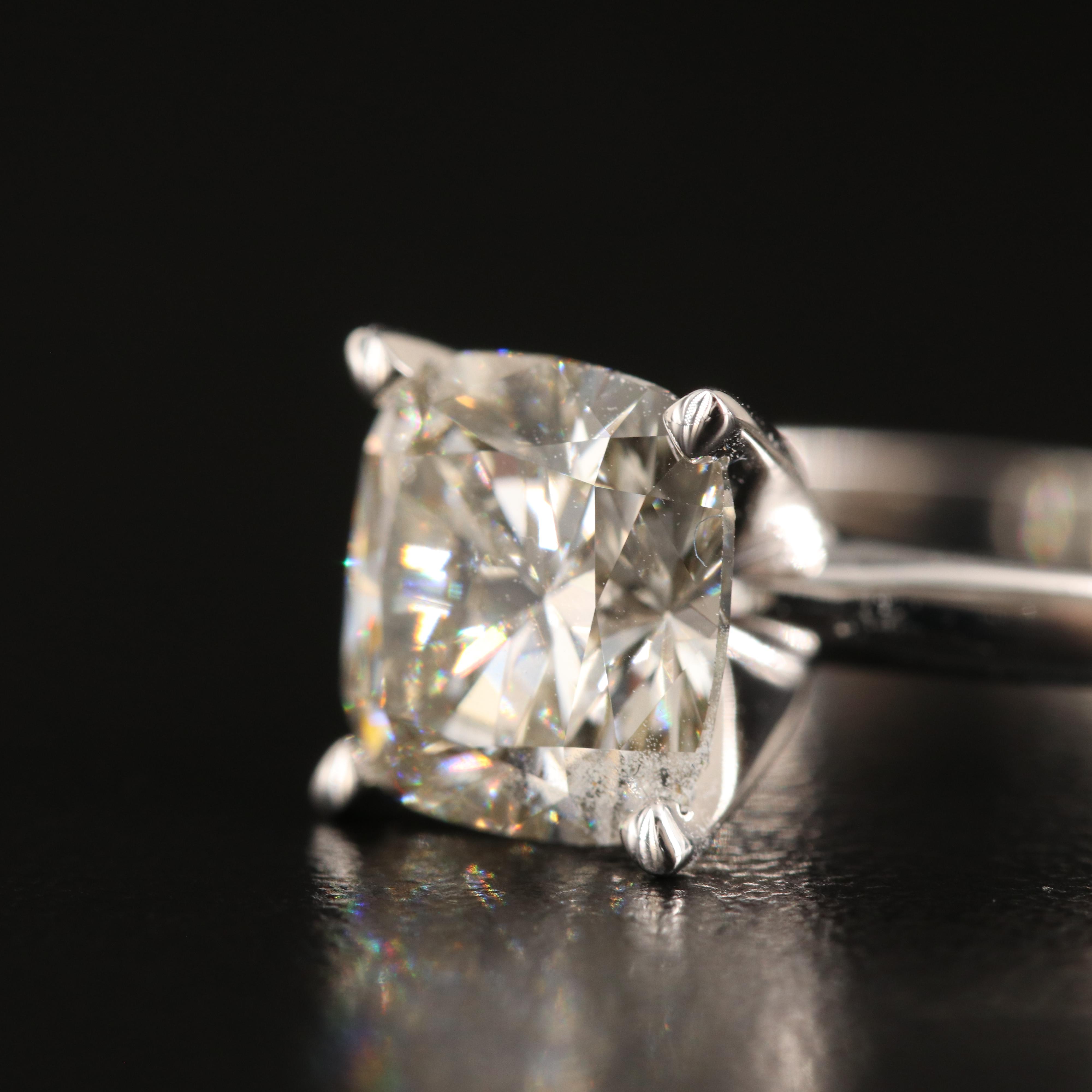 14K 3.68 CT Lab Grown Diamond Solitaire Ring