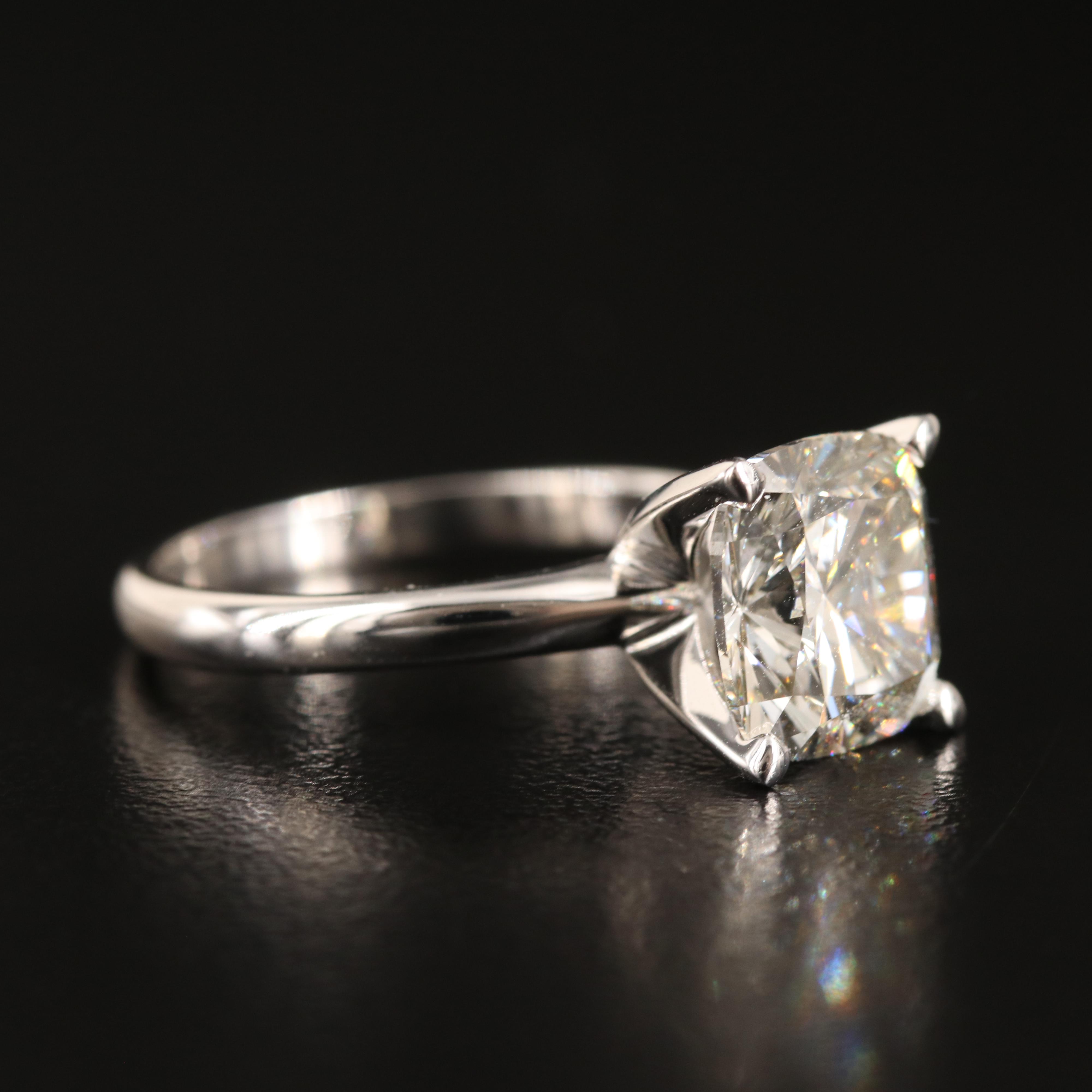 14K 3.68 CT Lab Grown Diamond Solitaire Ring