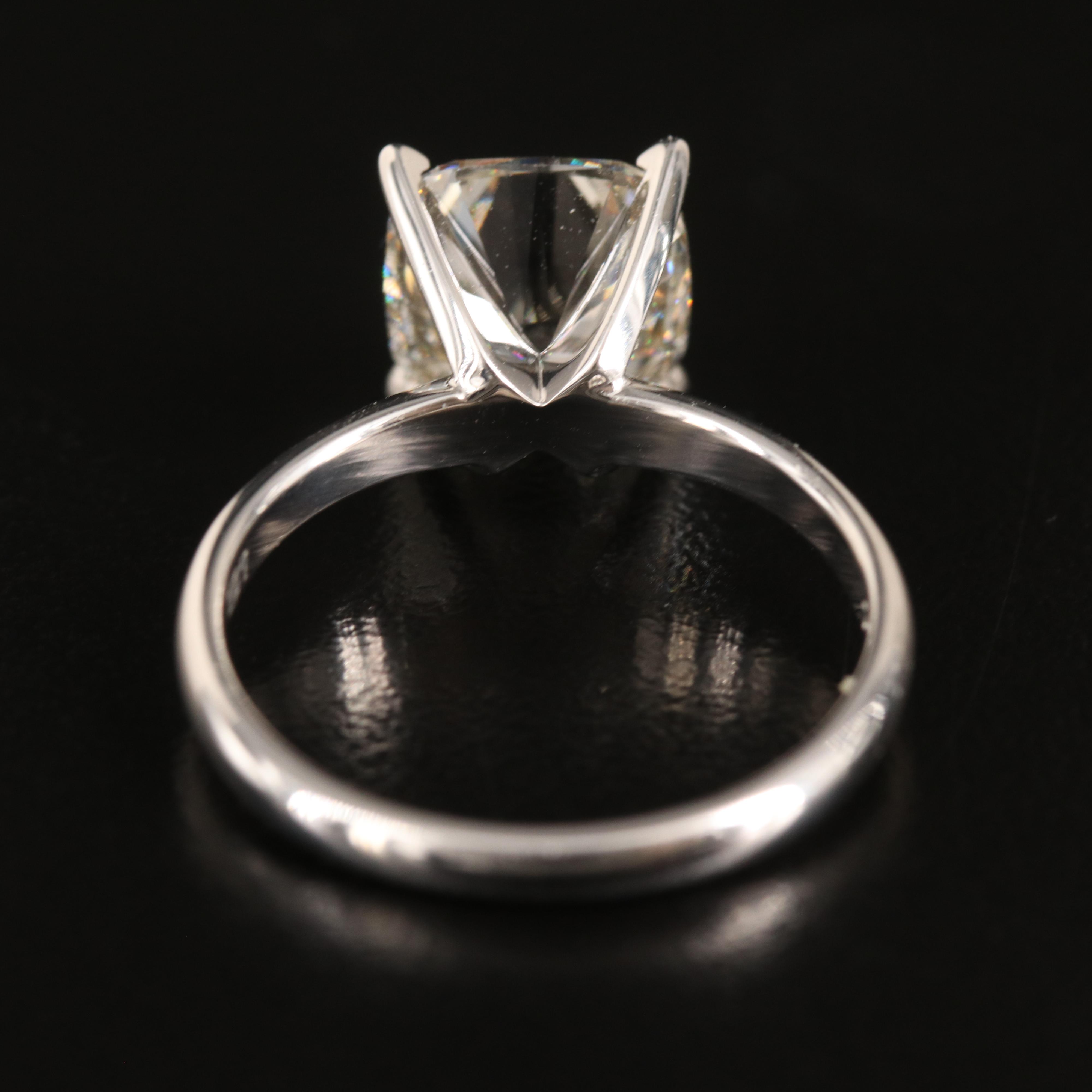 14K 3.68 CT Lab Grown Diamond Solitaire Ring