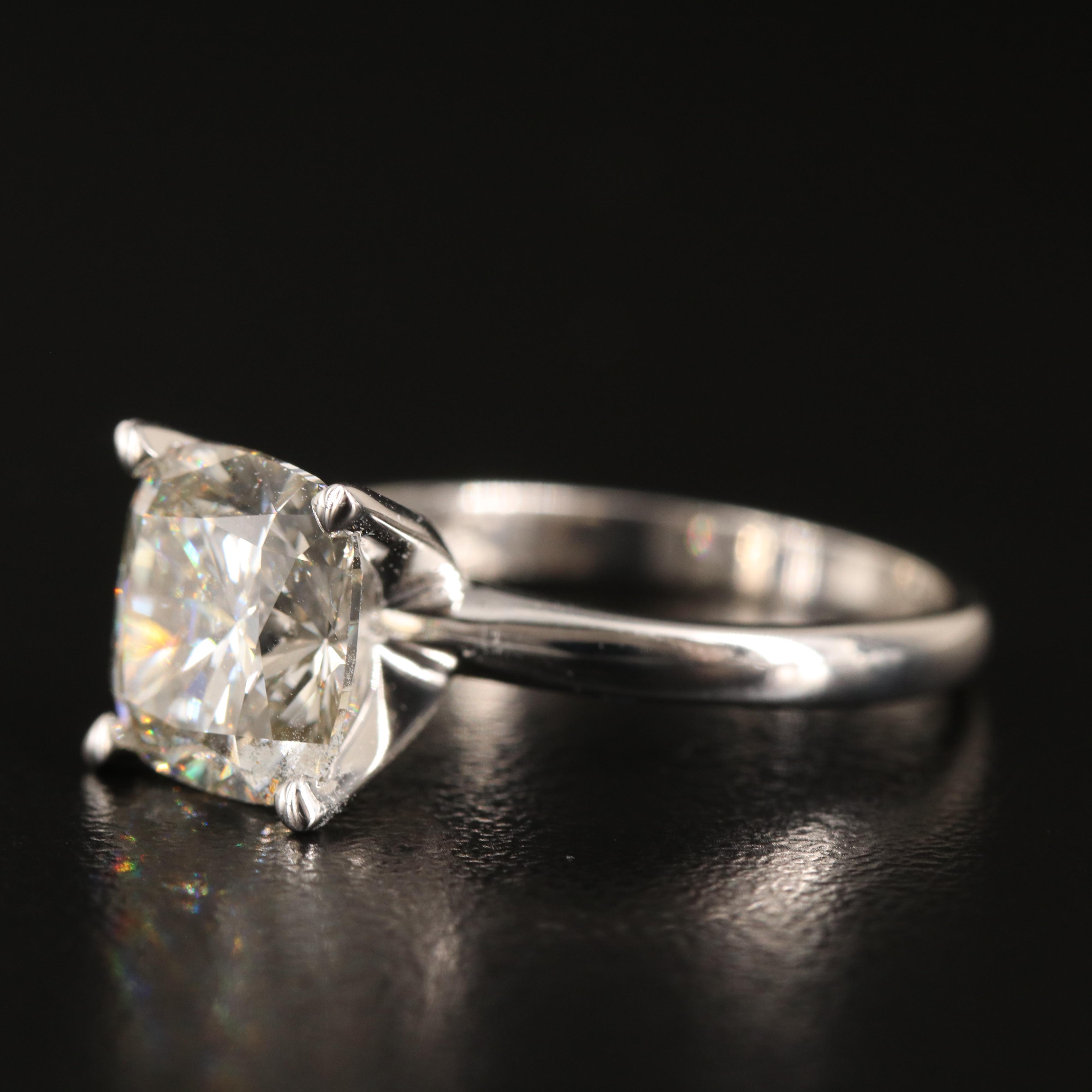 14K 3.68 CT Lab Grown Diamond Solitaire Ring