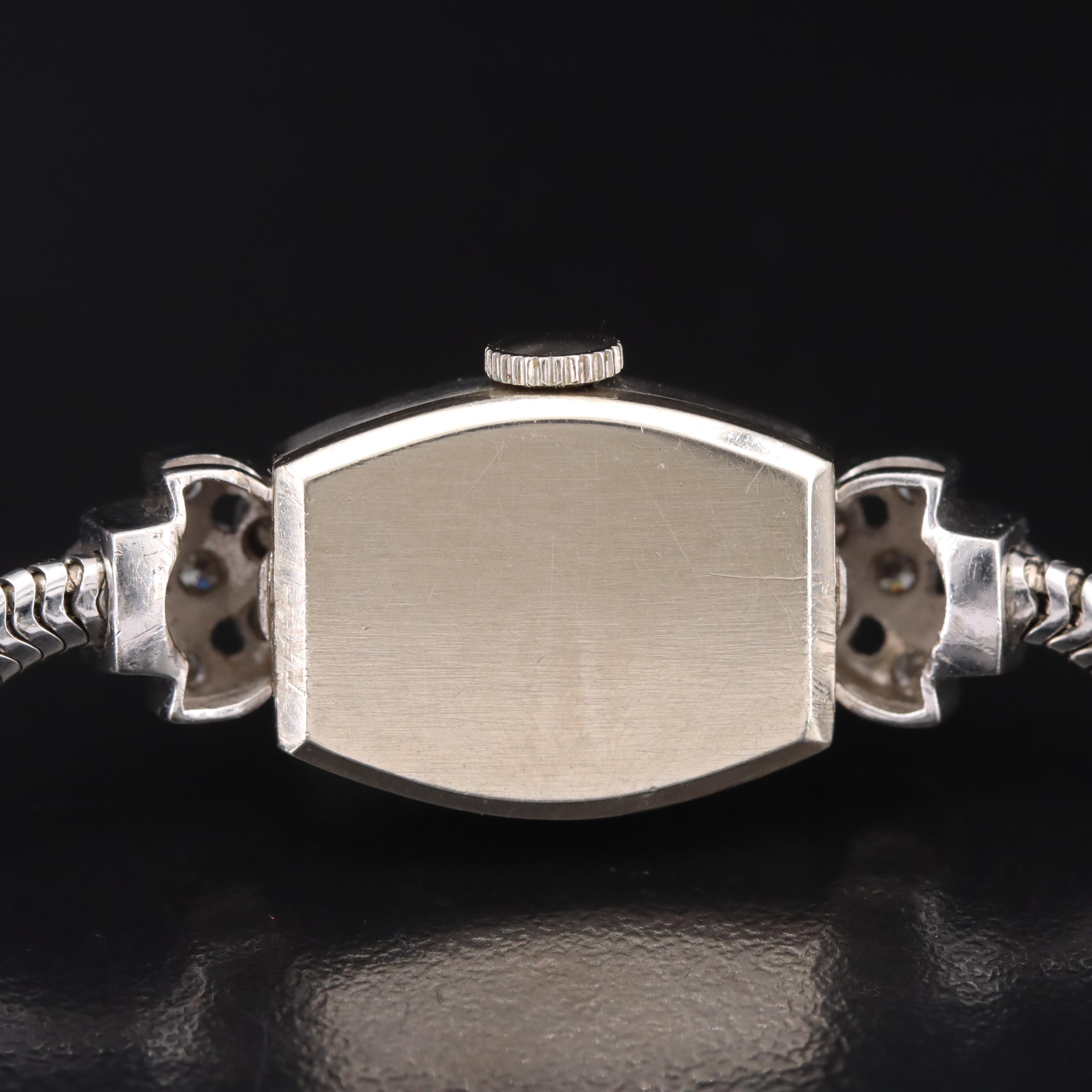 Vintage 14K Hilton Diamond Watch