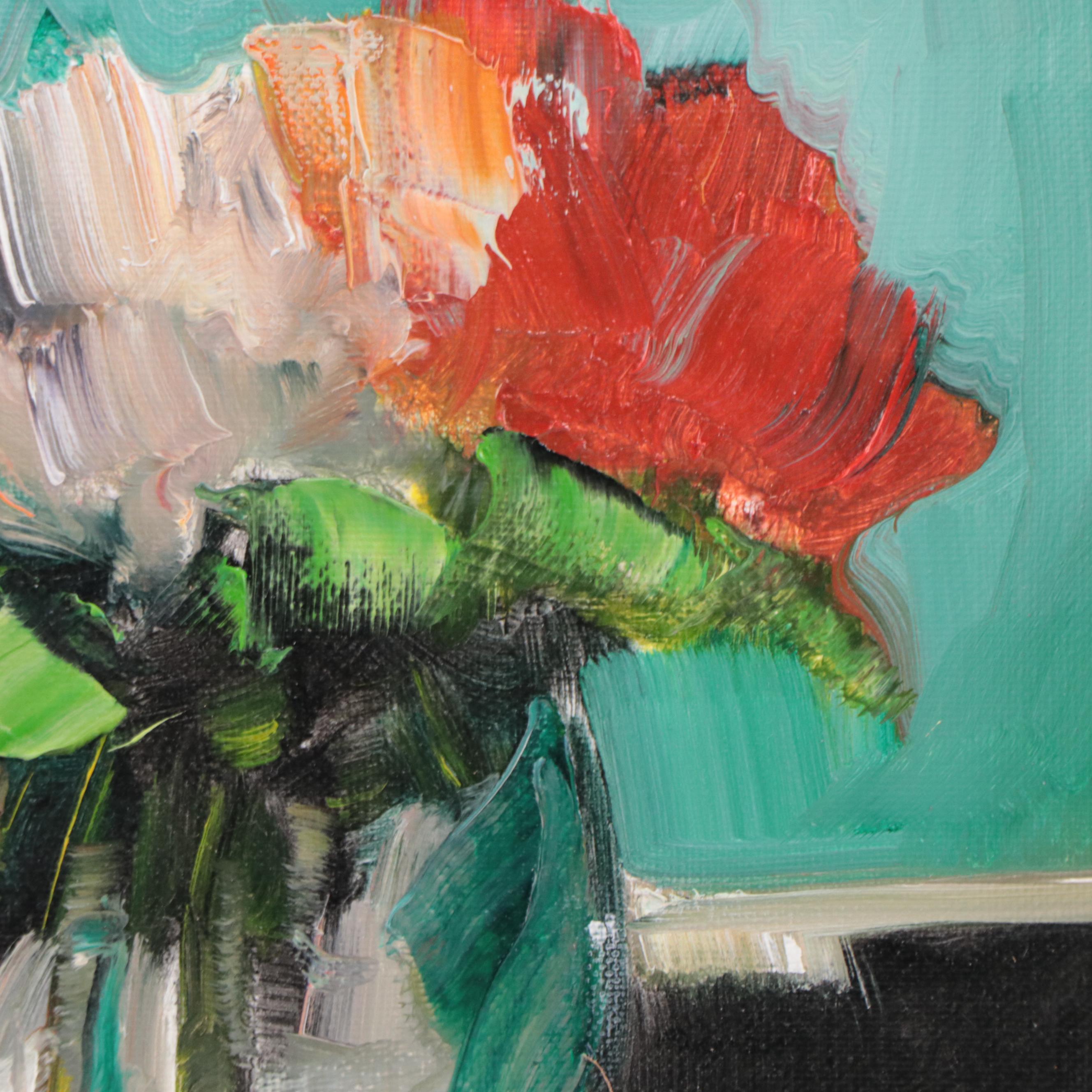 José M. Lima Floral Still Life Oil Painting, 2022