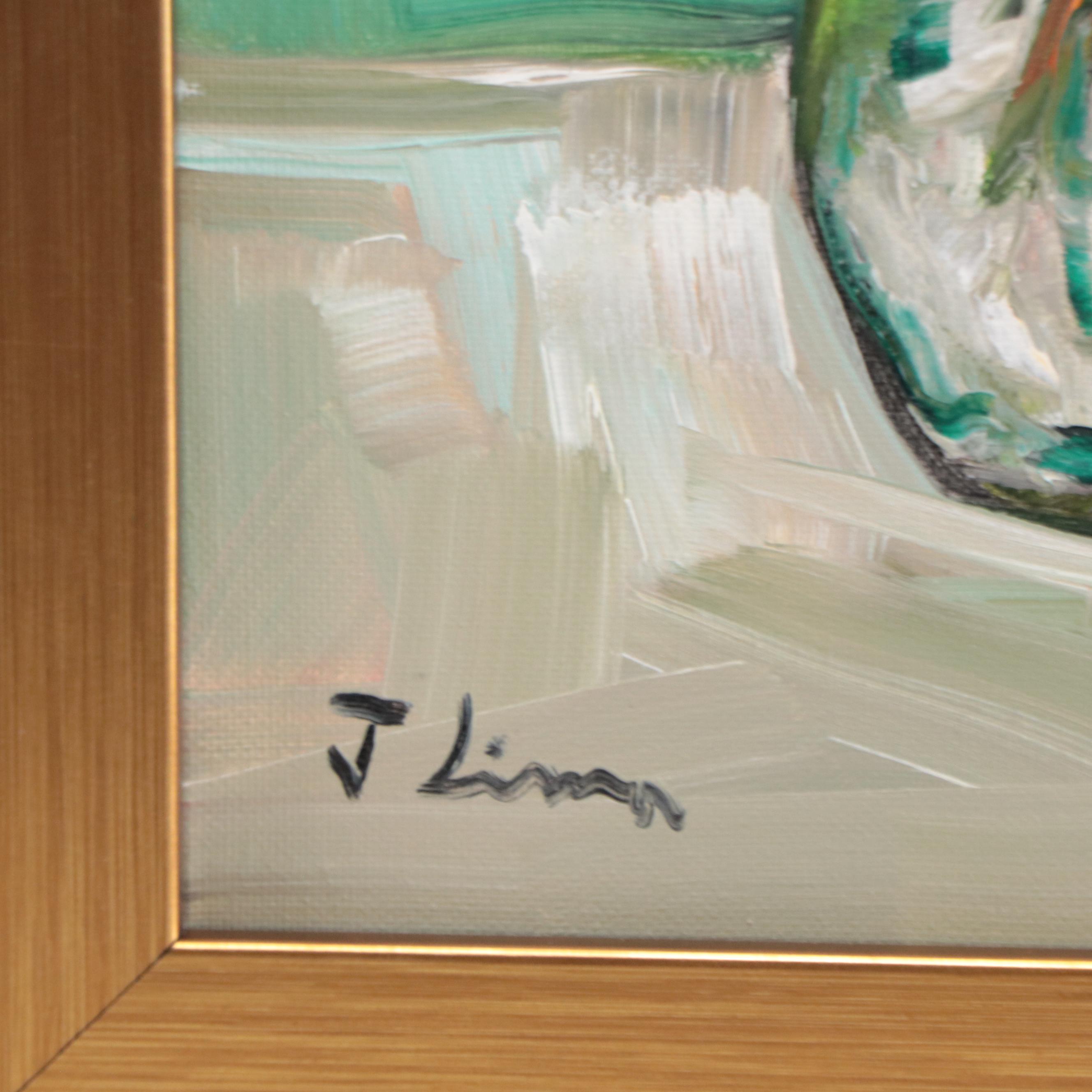 José M. Lima Floral Still Life Oil Painting, 2022