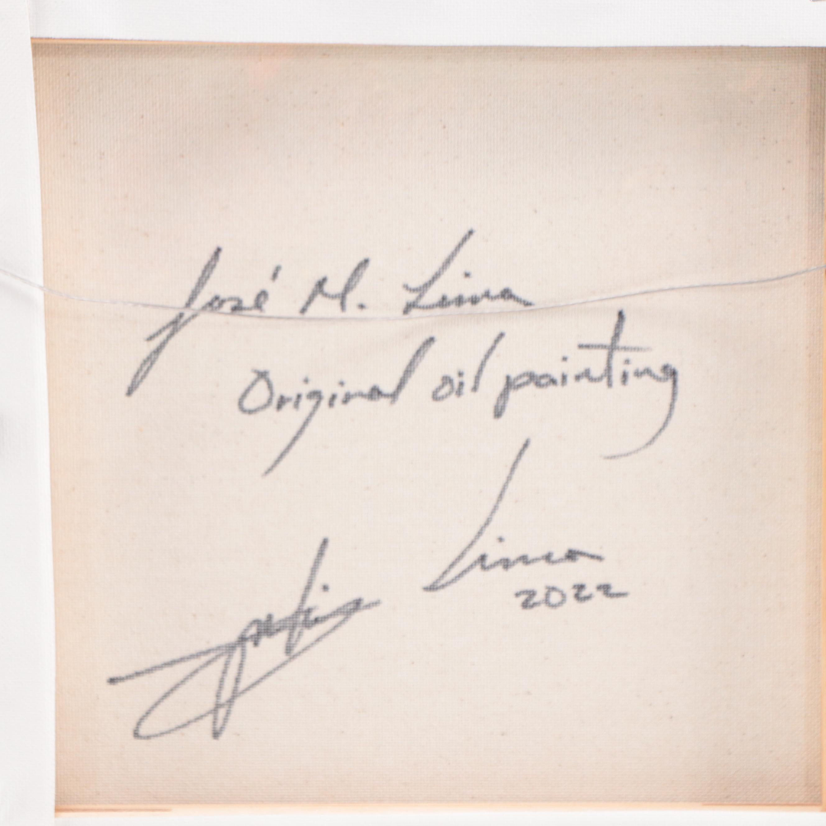 José M. Lima Floral Still Life Oil Painting, 2022