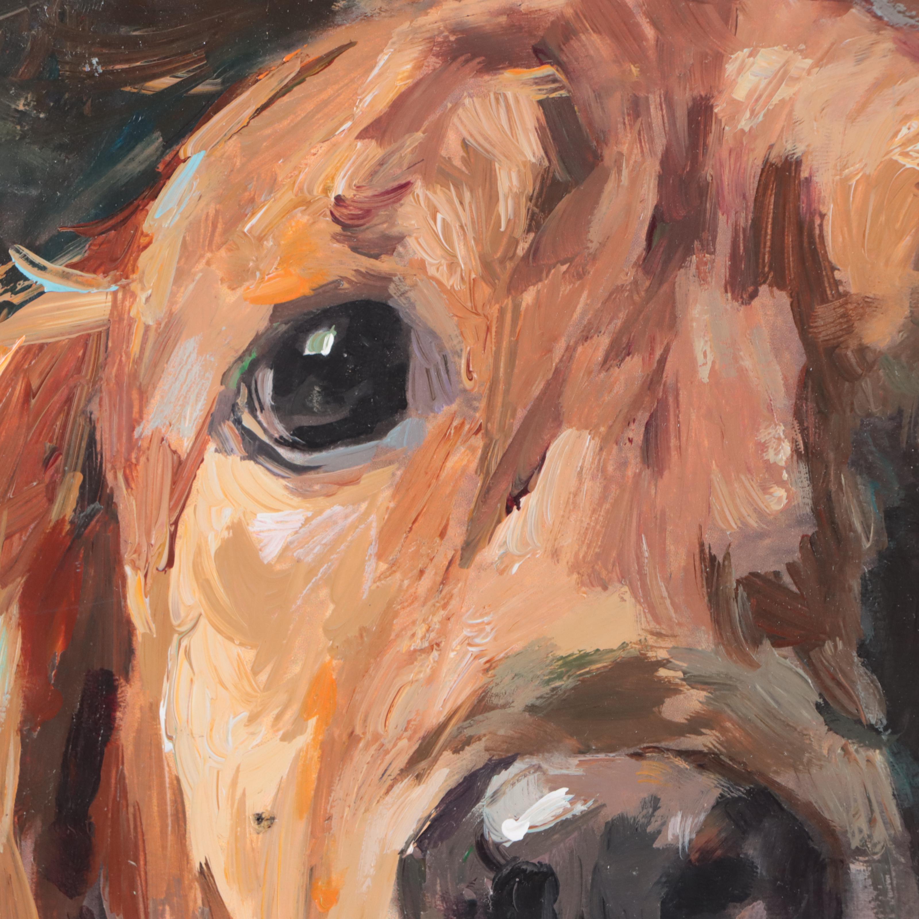 Adam Deda Oil Painting of Dog Portrait, 2021