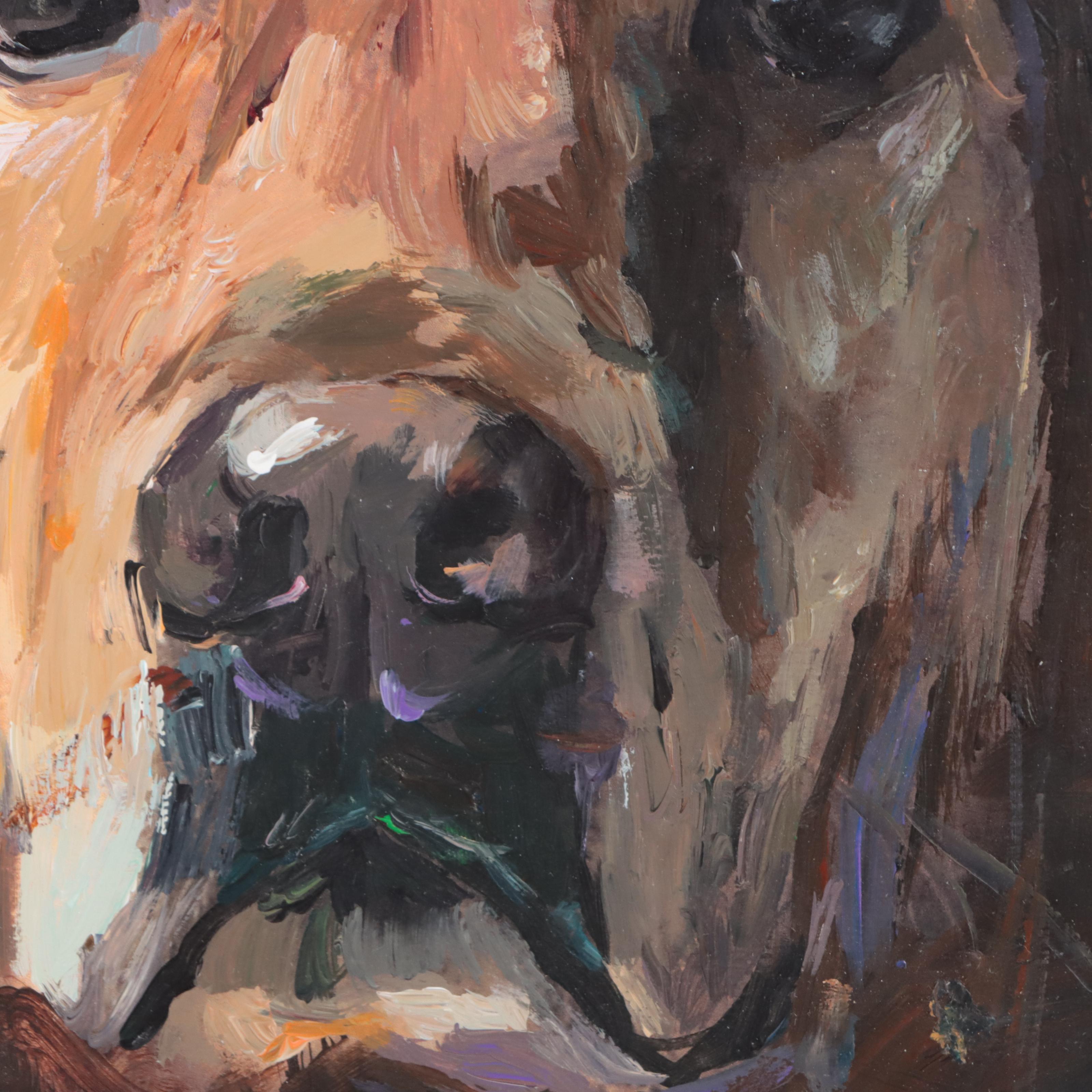 Adam Deda Oil Painting of Dog Portrait, 2021