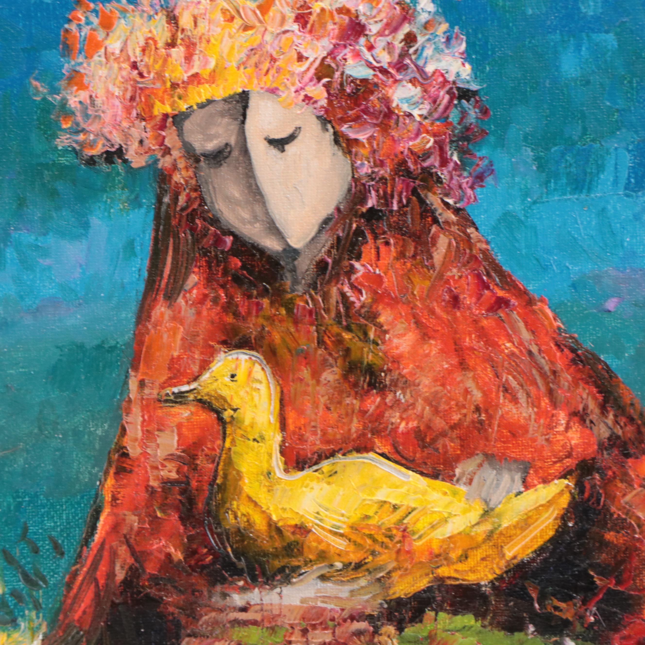 Garncarek Aleksander Oil Painting "Siedząca," 2022