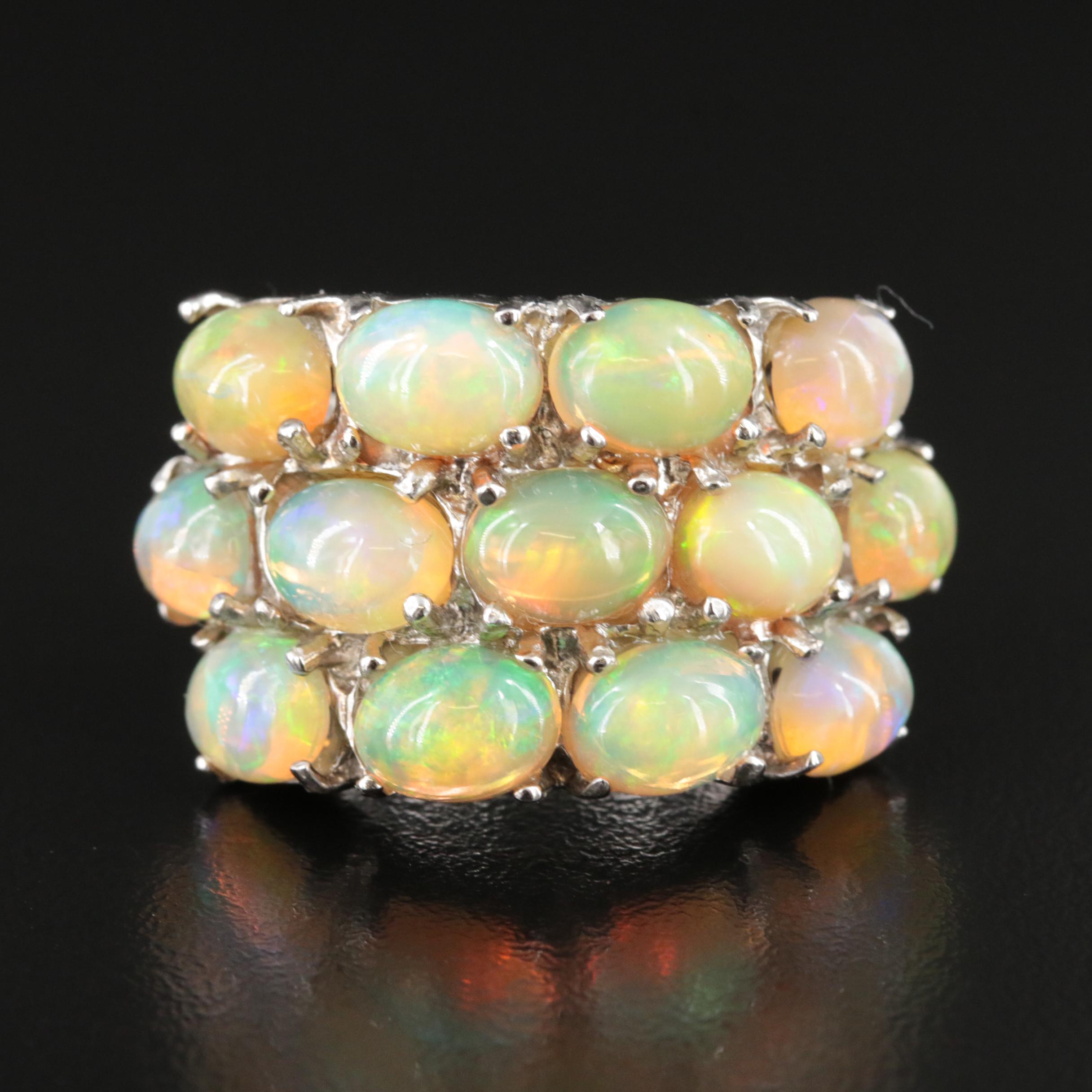 Sterling Opal Ring