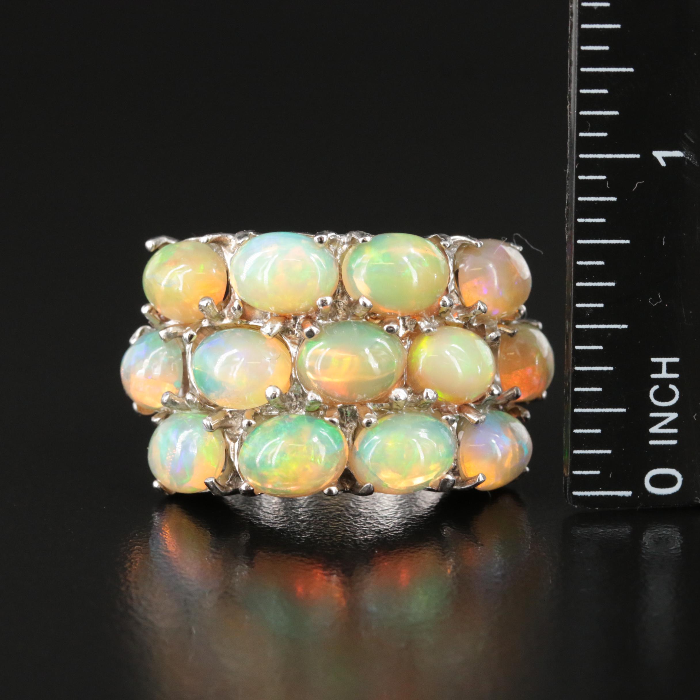 Sterling Opal Ring
