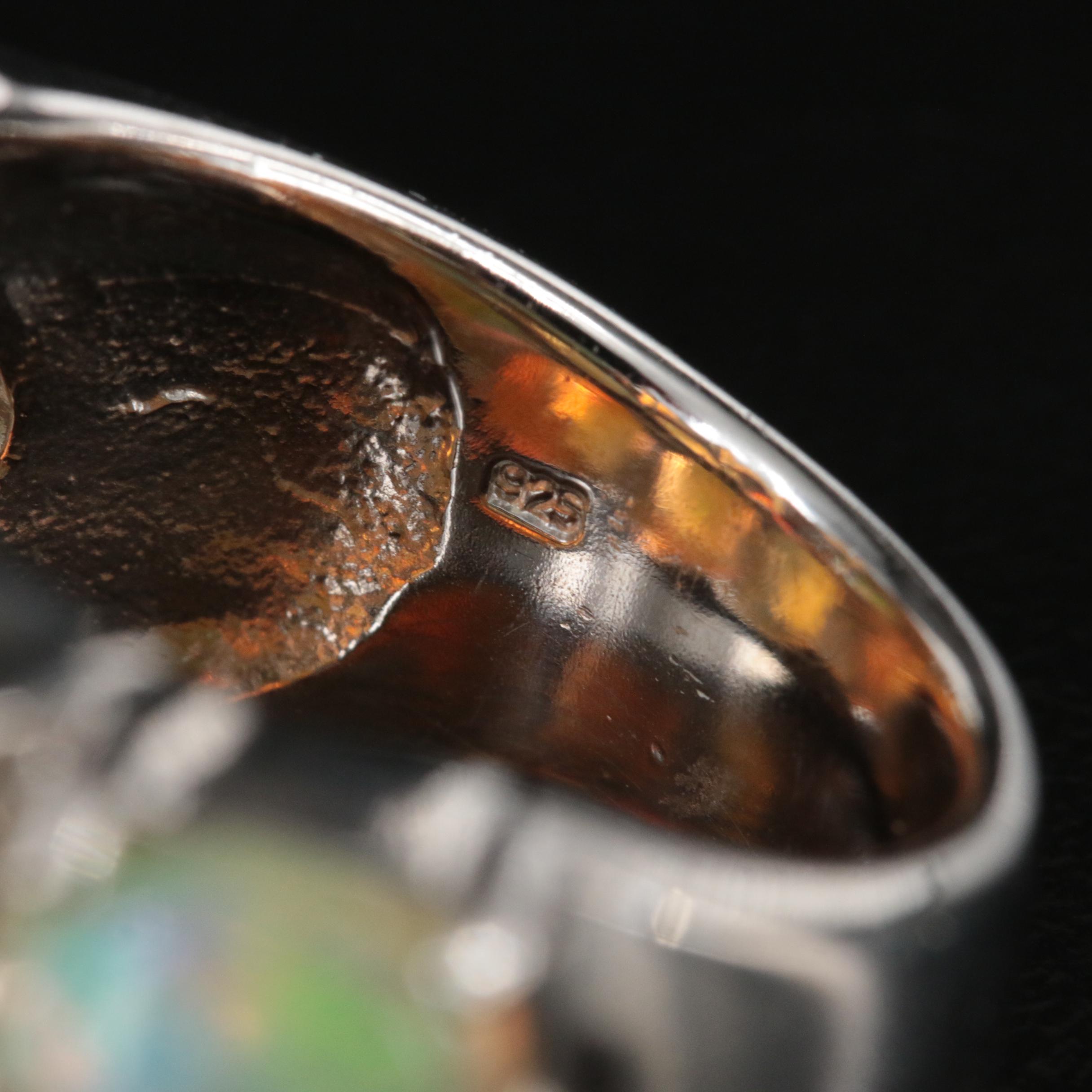 Sterling Opal Ring