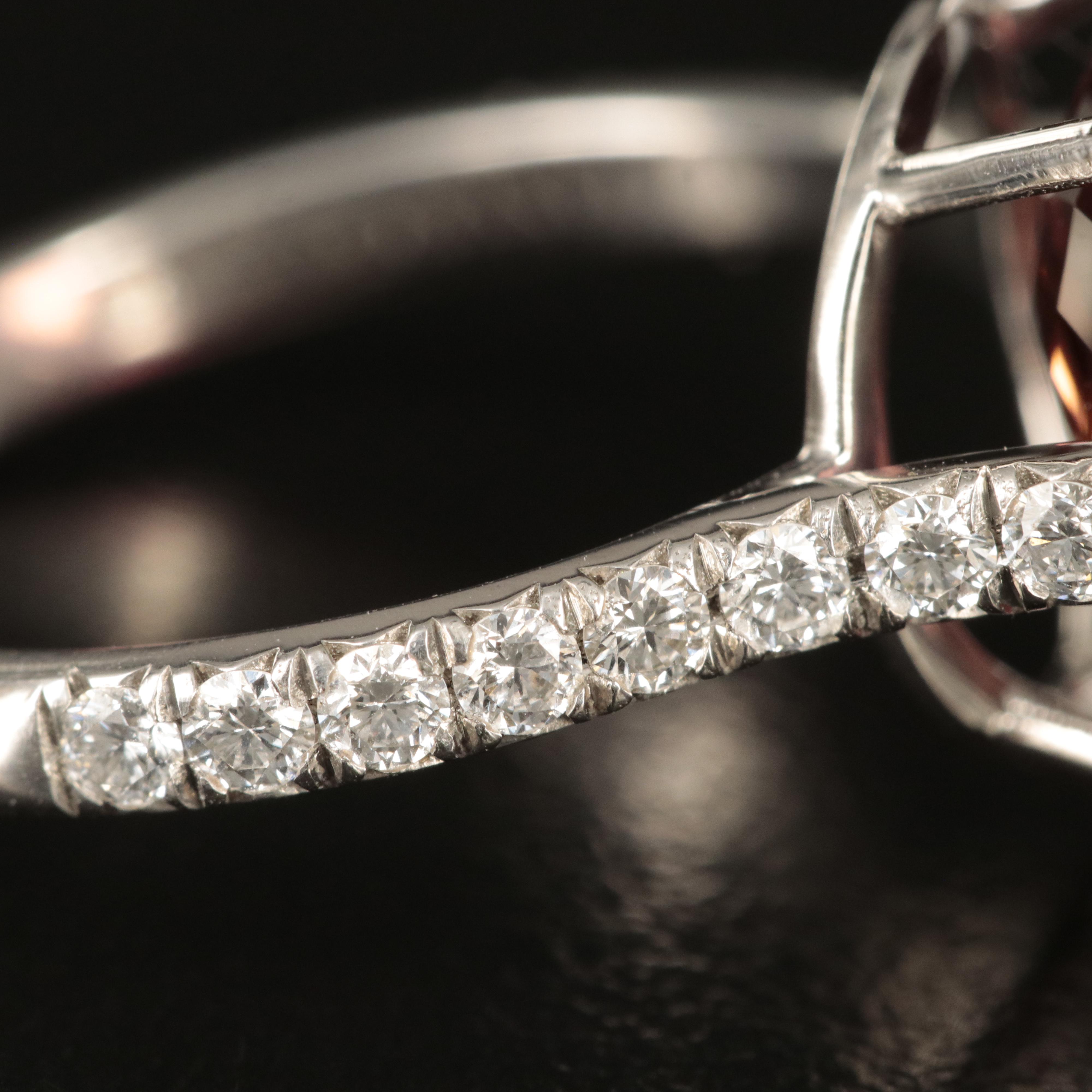 Tiffany & Co. "Soleste" Platinum 12.30 CT Tourmaline and Diamond Ring