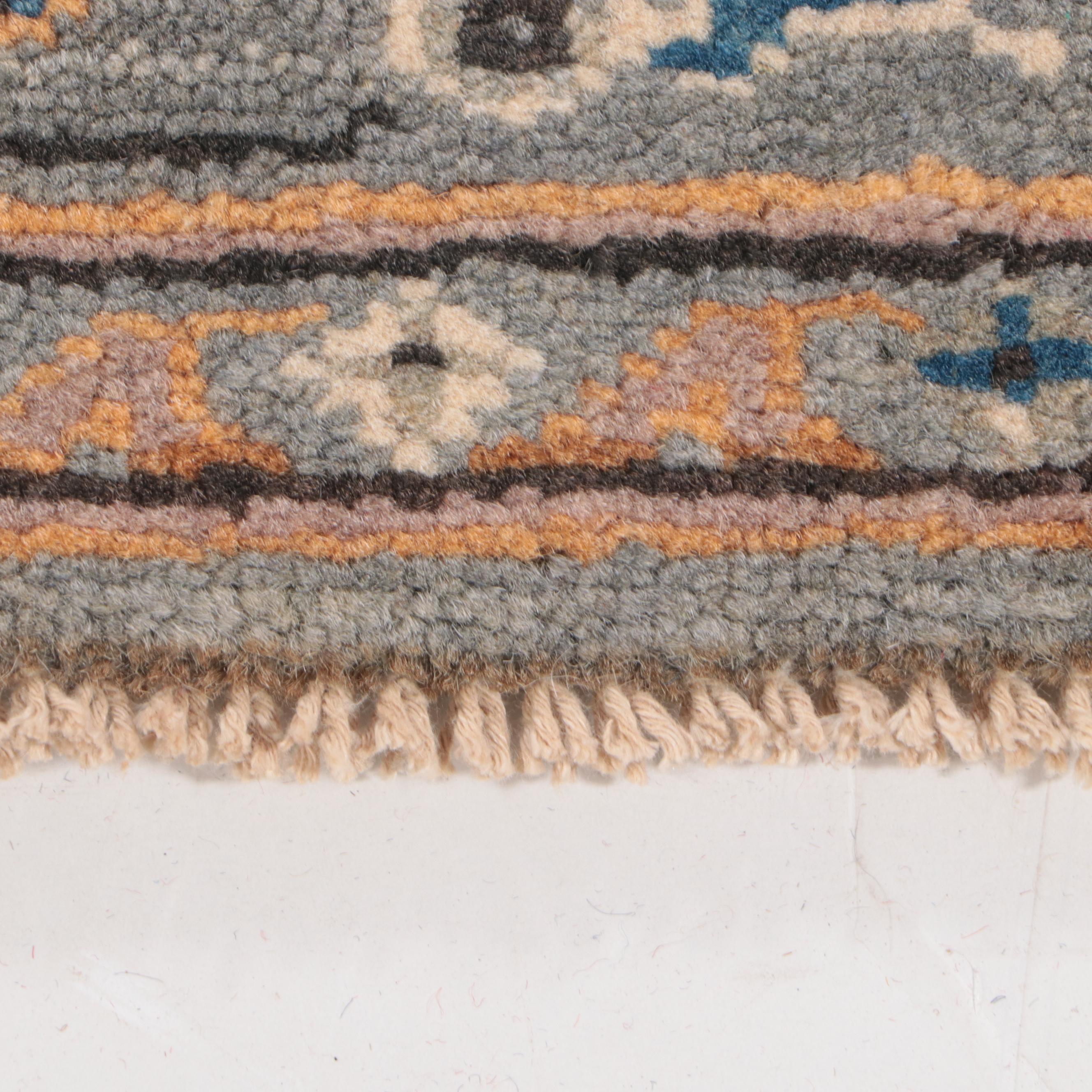 3'2 x 4'10 Hand-Knotted Indo-Persian Heriz Serapi Accent Rug