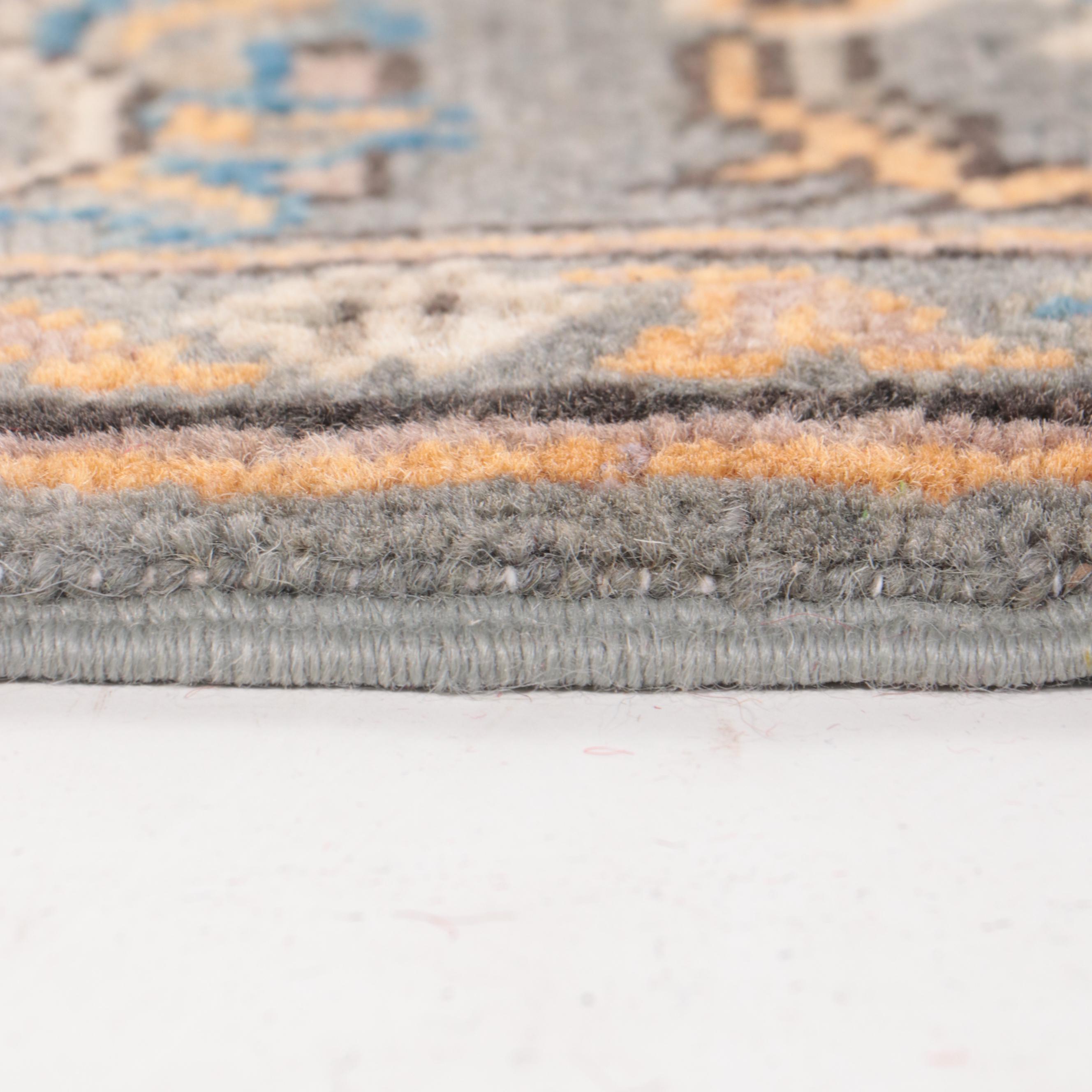 3'2 x 4'10 Hand-Knotted Indo-Persian Heriz Serapi Accent Rug