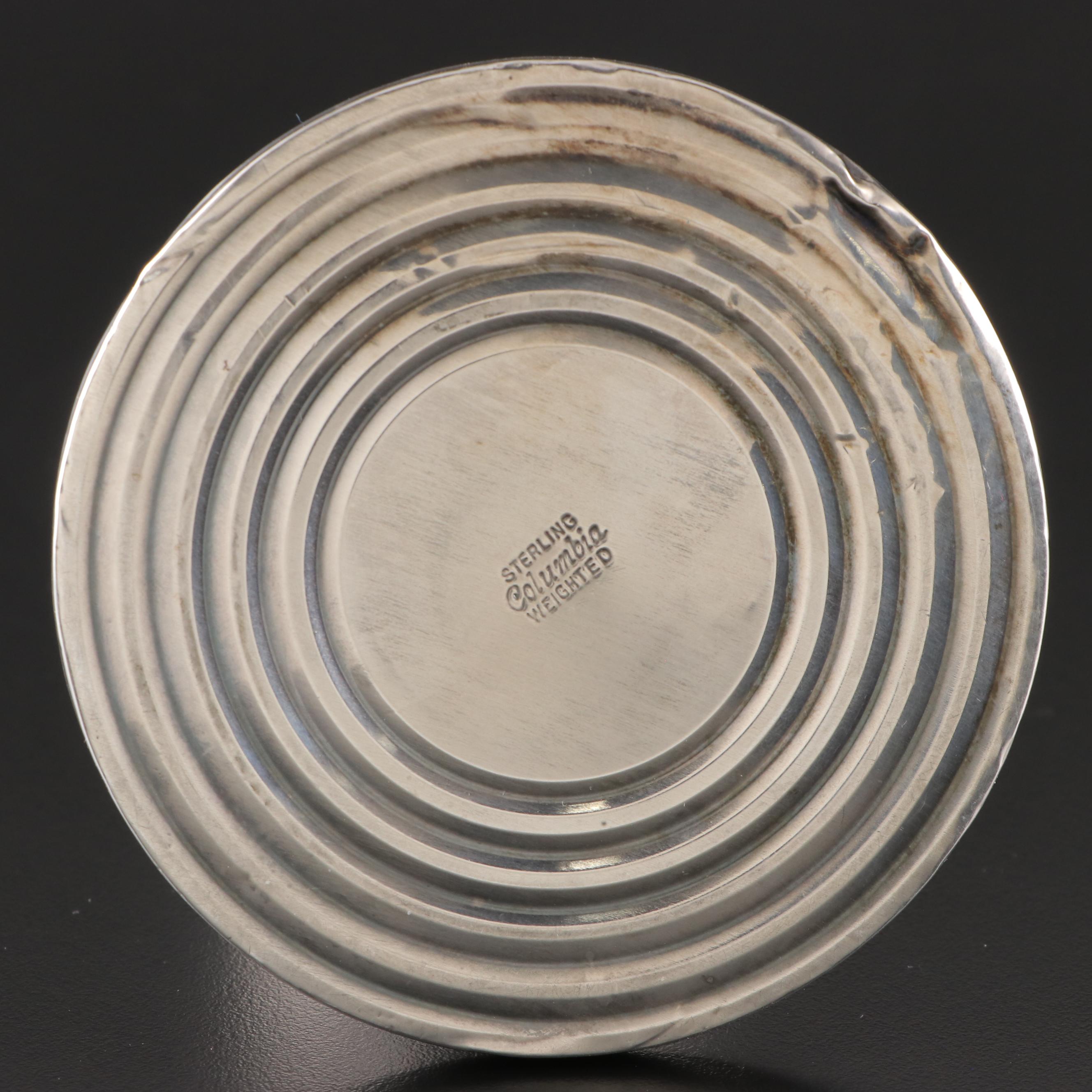 Columbia Weighted Sterling Silver Candle Holders, Mid-20th Century