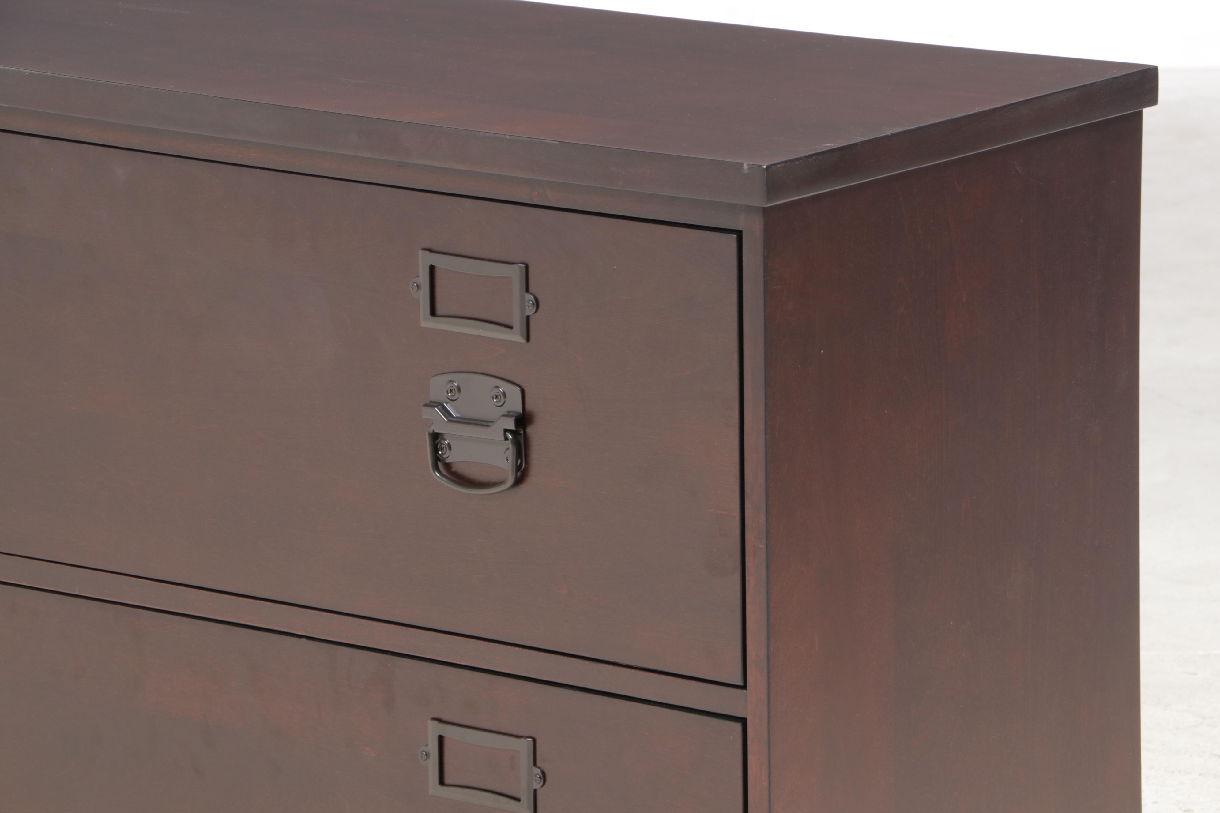 Pottery Barn "Bedford" Two-Drawer Lateral File Cabinet in Espresso