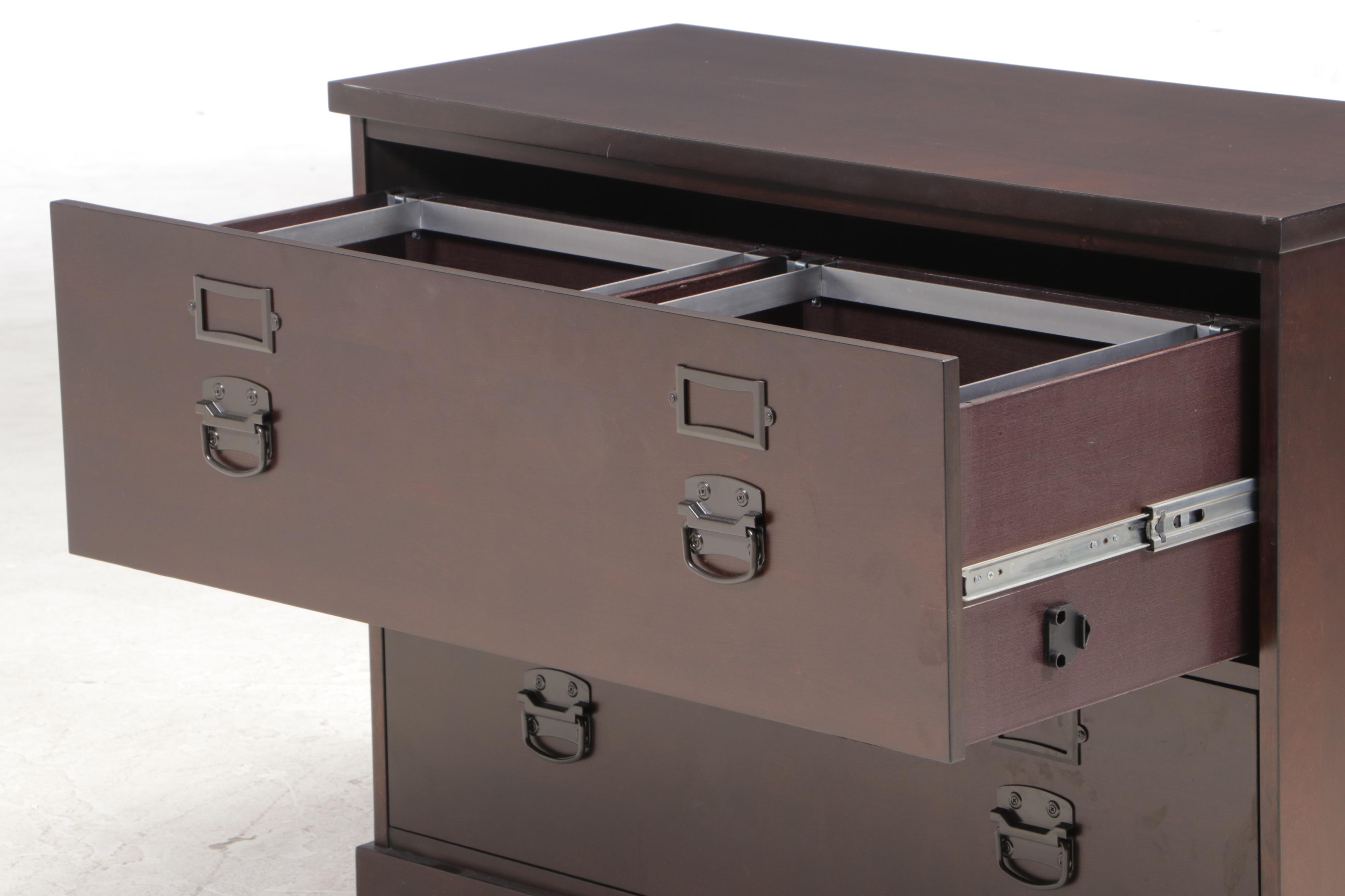 Pottery Barn "Bedford" Two-Drawer Lateral File Cabinet in Espresso