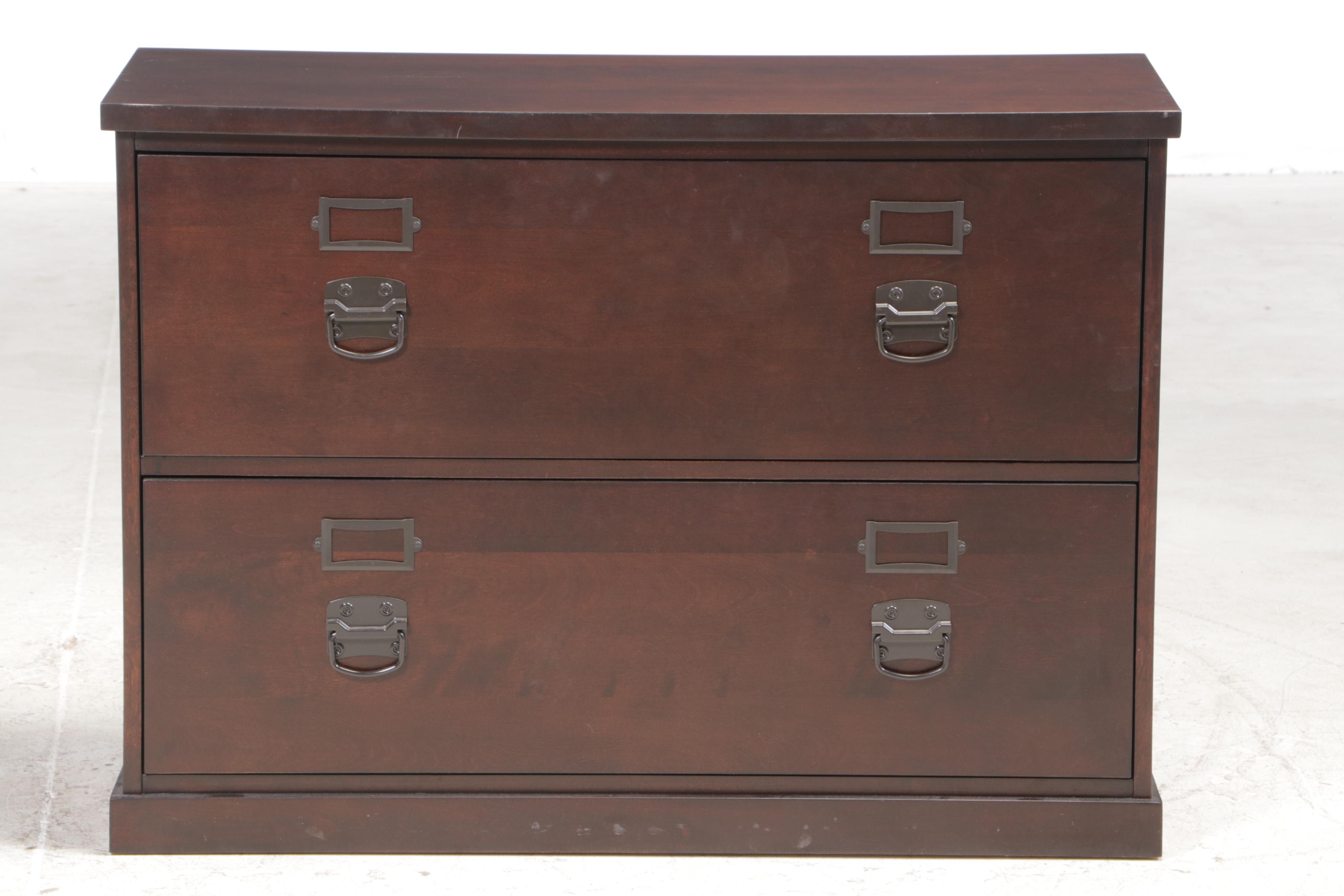 Pottery Barn "Bedford" Two-Drawer Lateral File Cabinet in Espresso