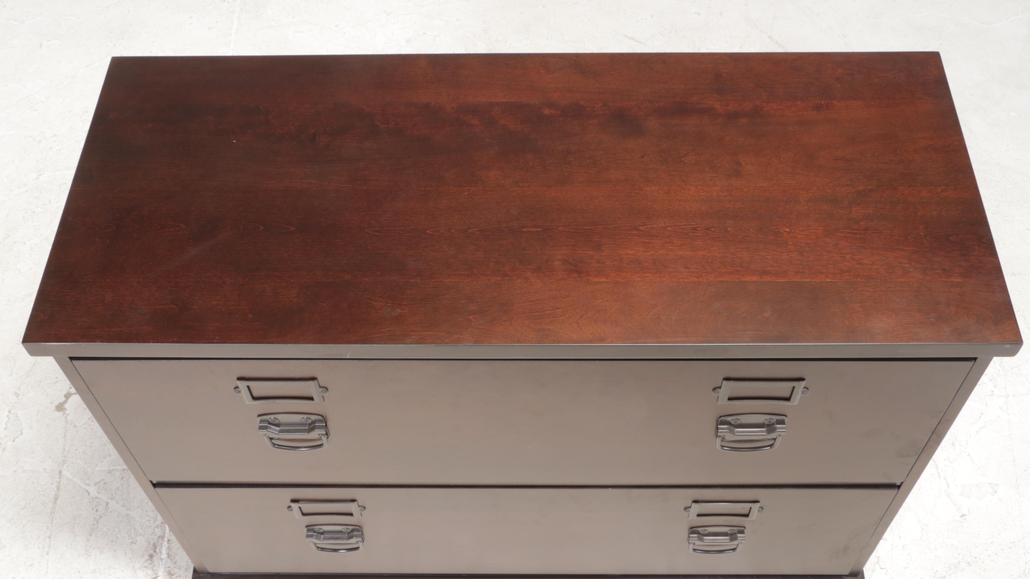 Pottery Barn "Bedford" Two-Drawer Lateral File Cabinet in Espresso