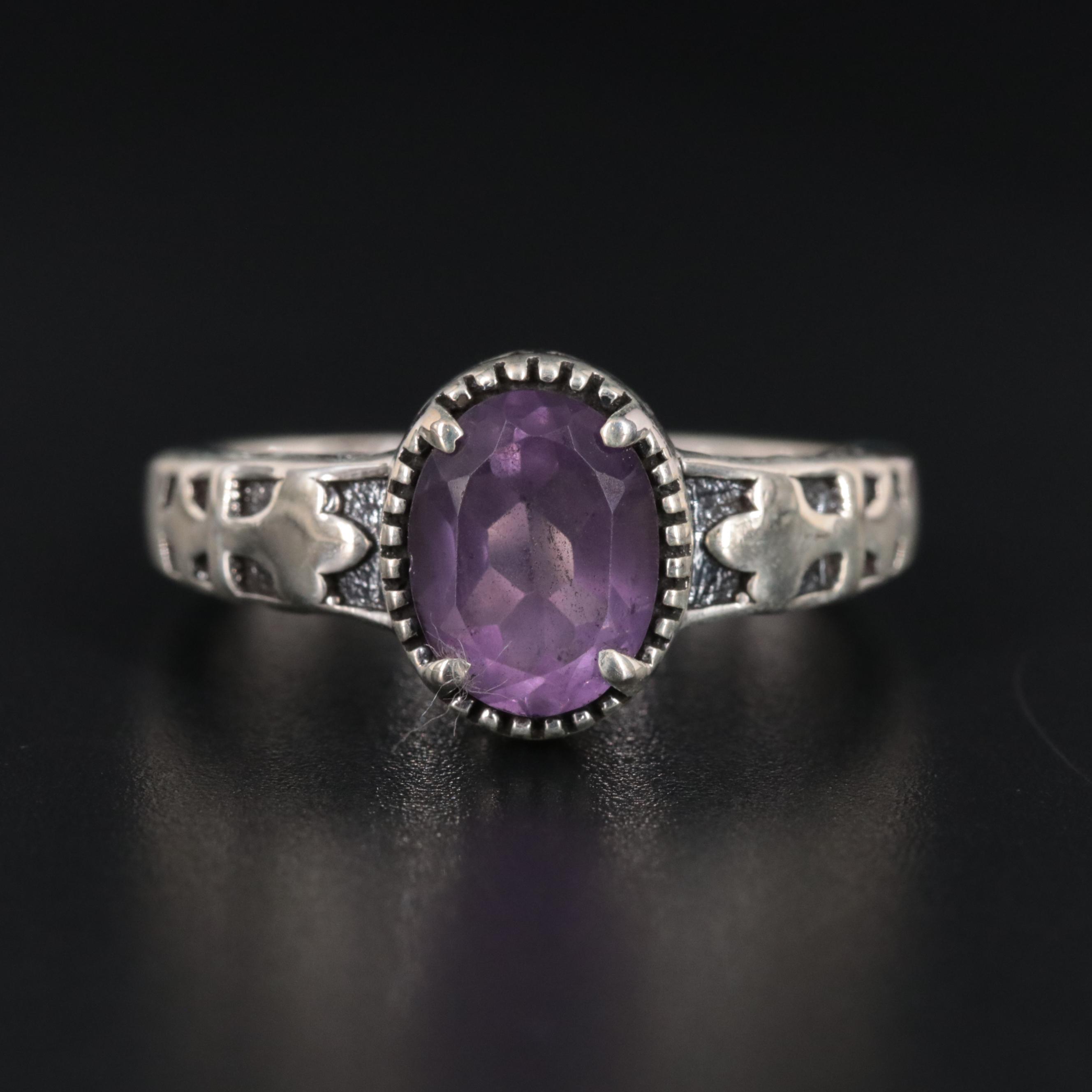 Sterling Silver Amethyst Ring