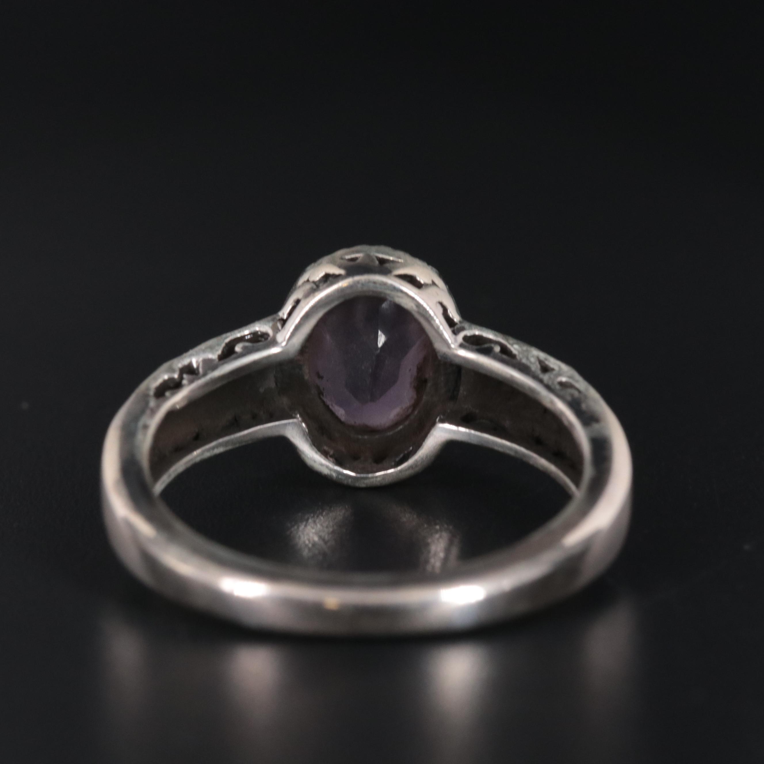 Sterling Silver Amethyst Ring