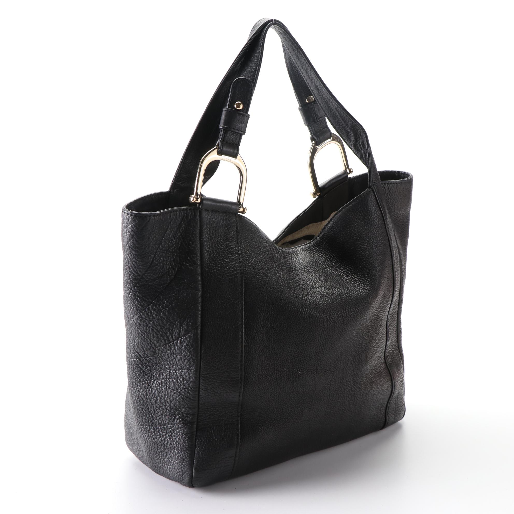 Gucci Greenwich Grain Leather Tote Bag