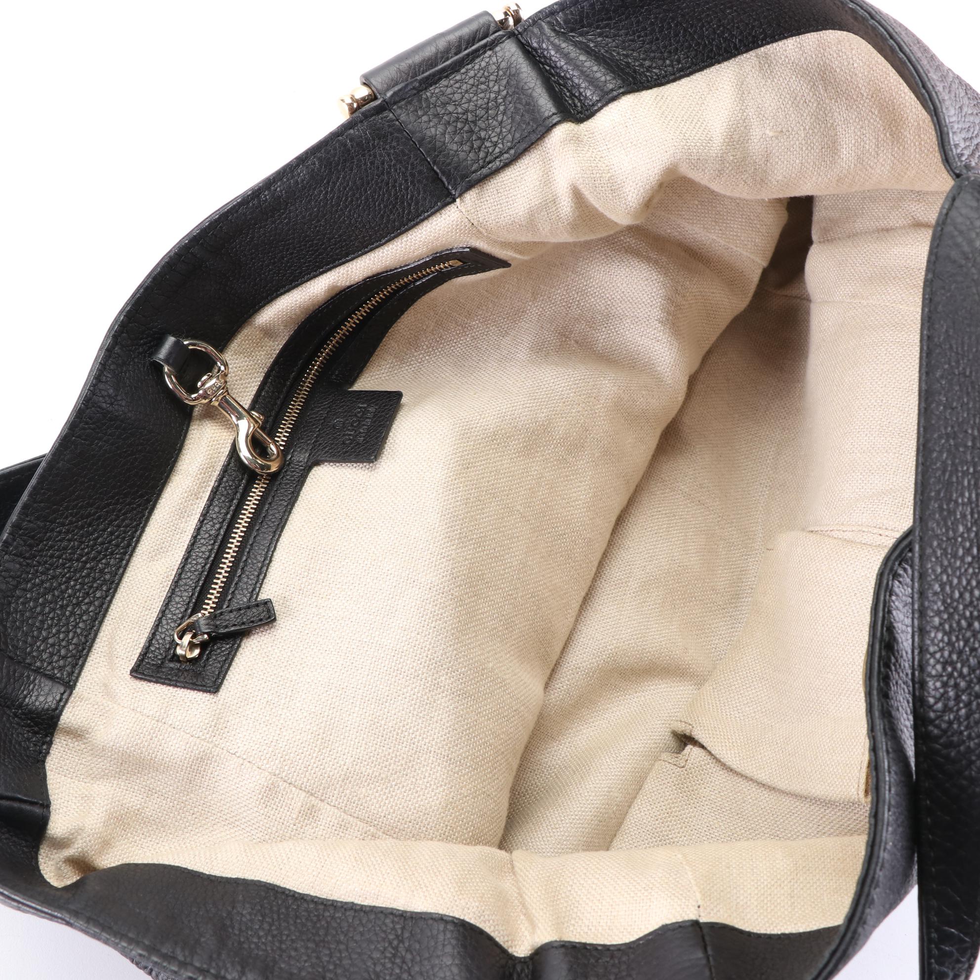 Gucci Greenwich Grain Leather Tote Bag