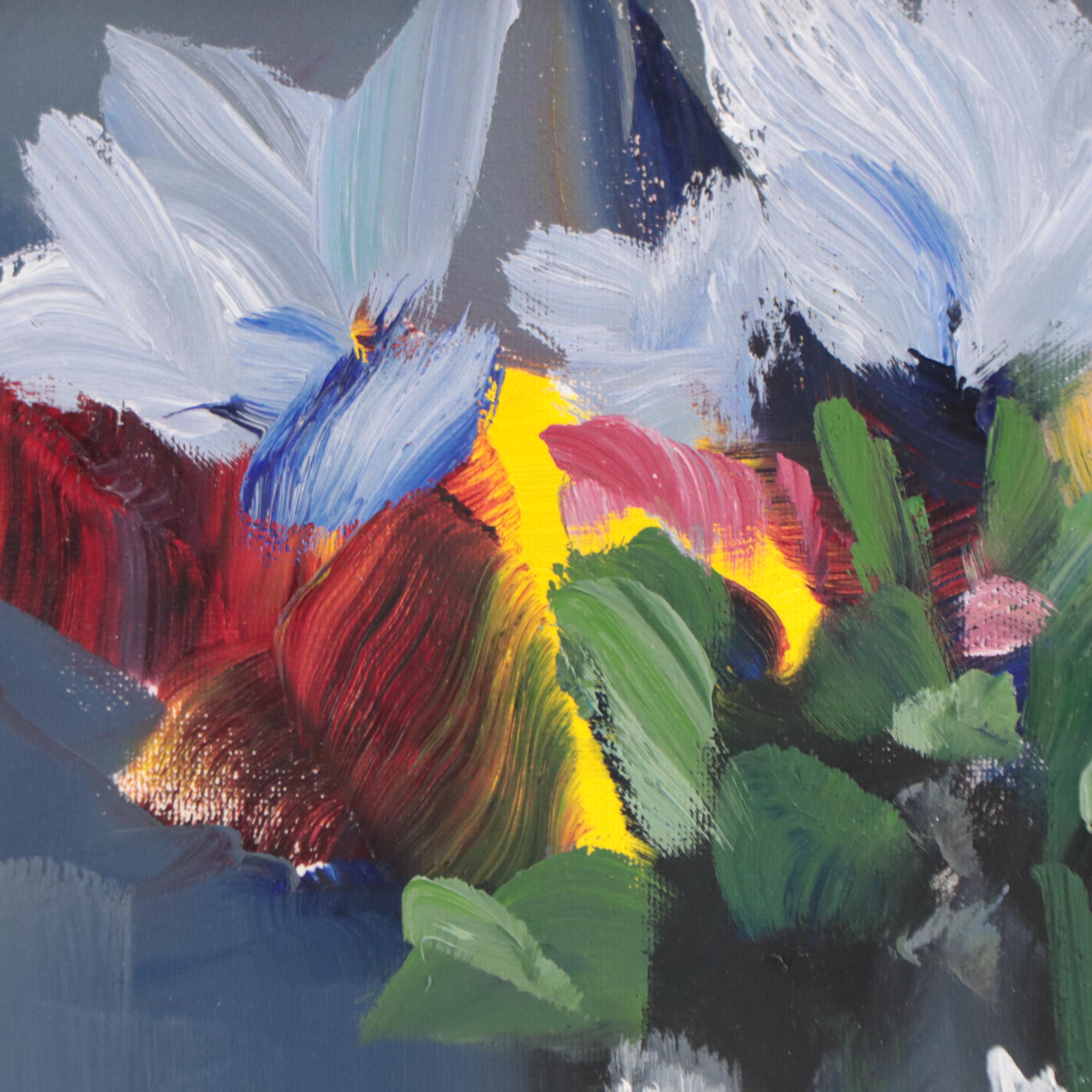 José M. Lima Floral Still Life Oil Painting, 2021