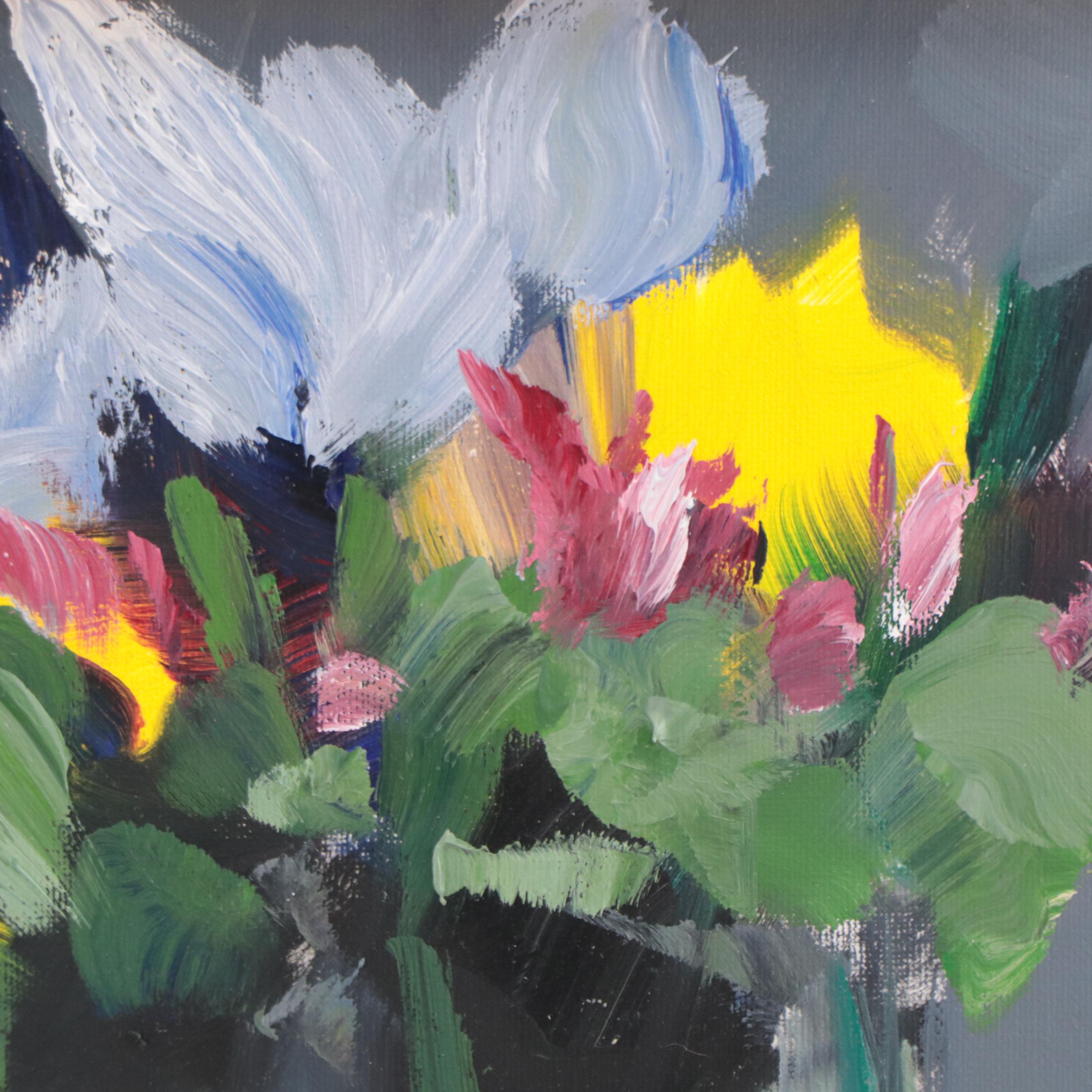 José M. Lima Floral Still Life Oil Painting, 2021