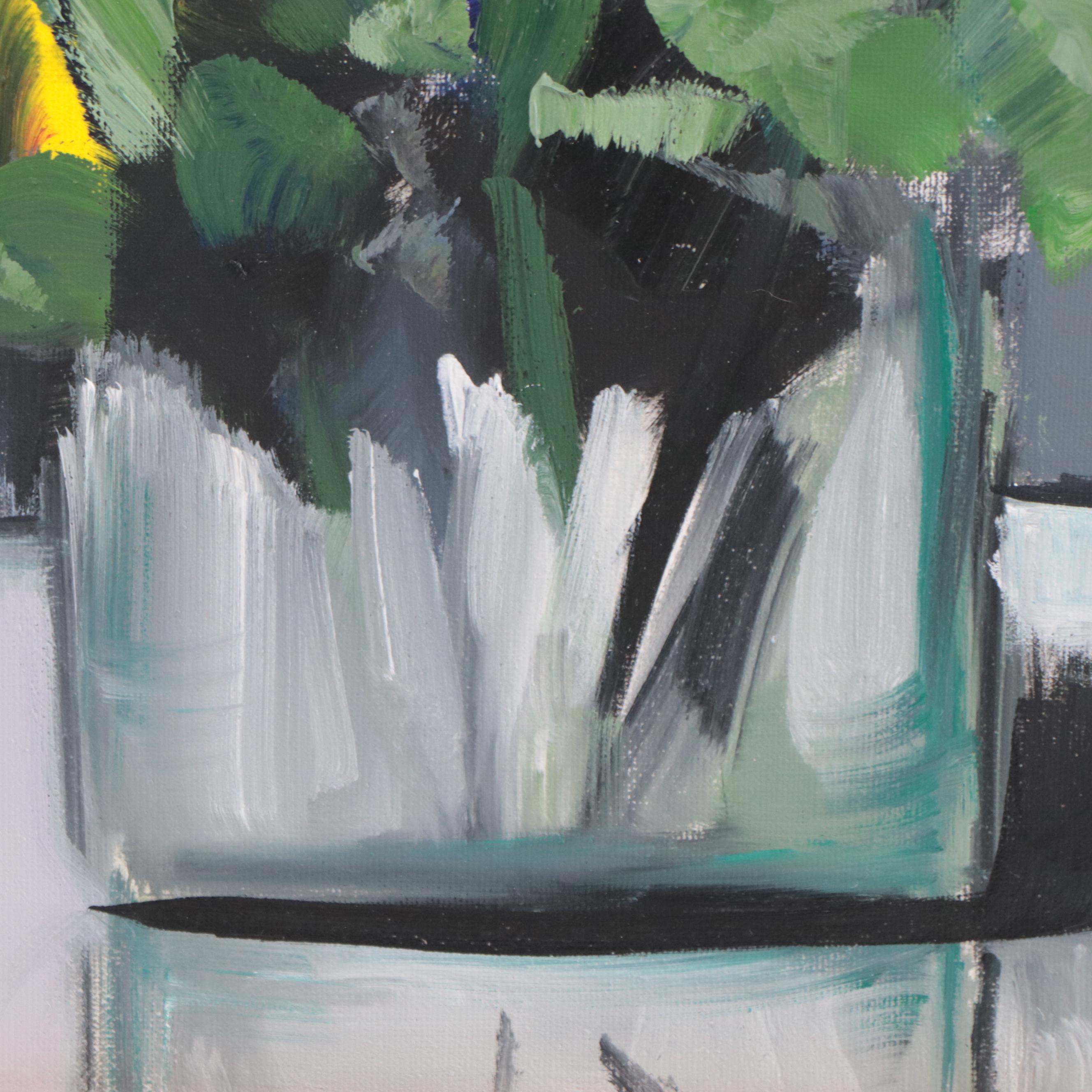 José M. Lima Floral Still Life Oil Painting, 2021