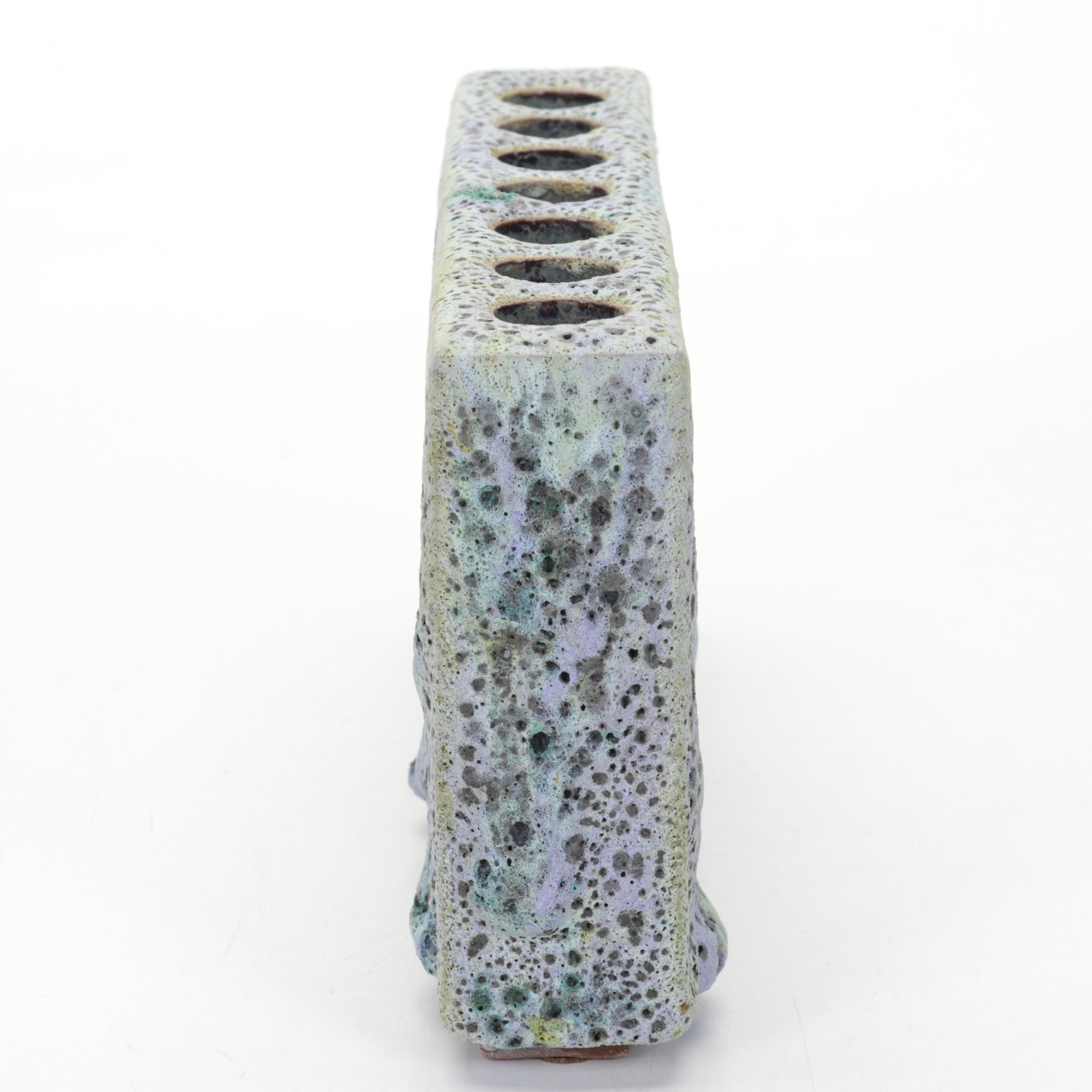 Michael Hamlin-Smith Ceramic Flower Brick, Bowl and Frog Door Knocker