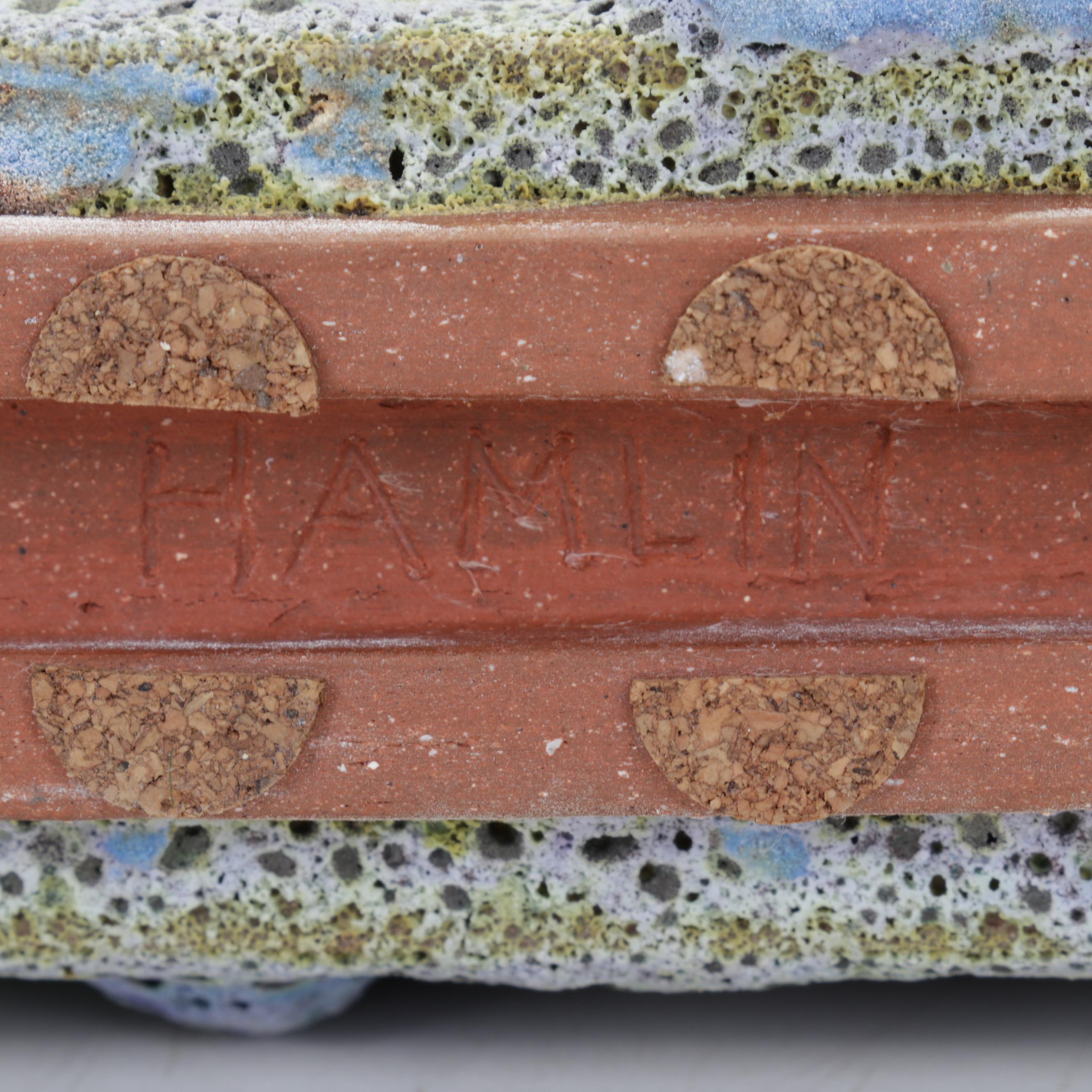 Michael Hamlin-Smith Ceramic Flower Brick, Bowl and Frog Door Knocker