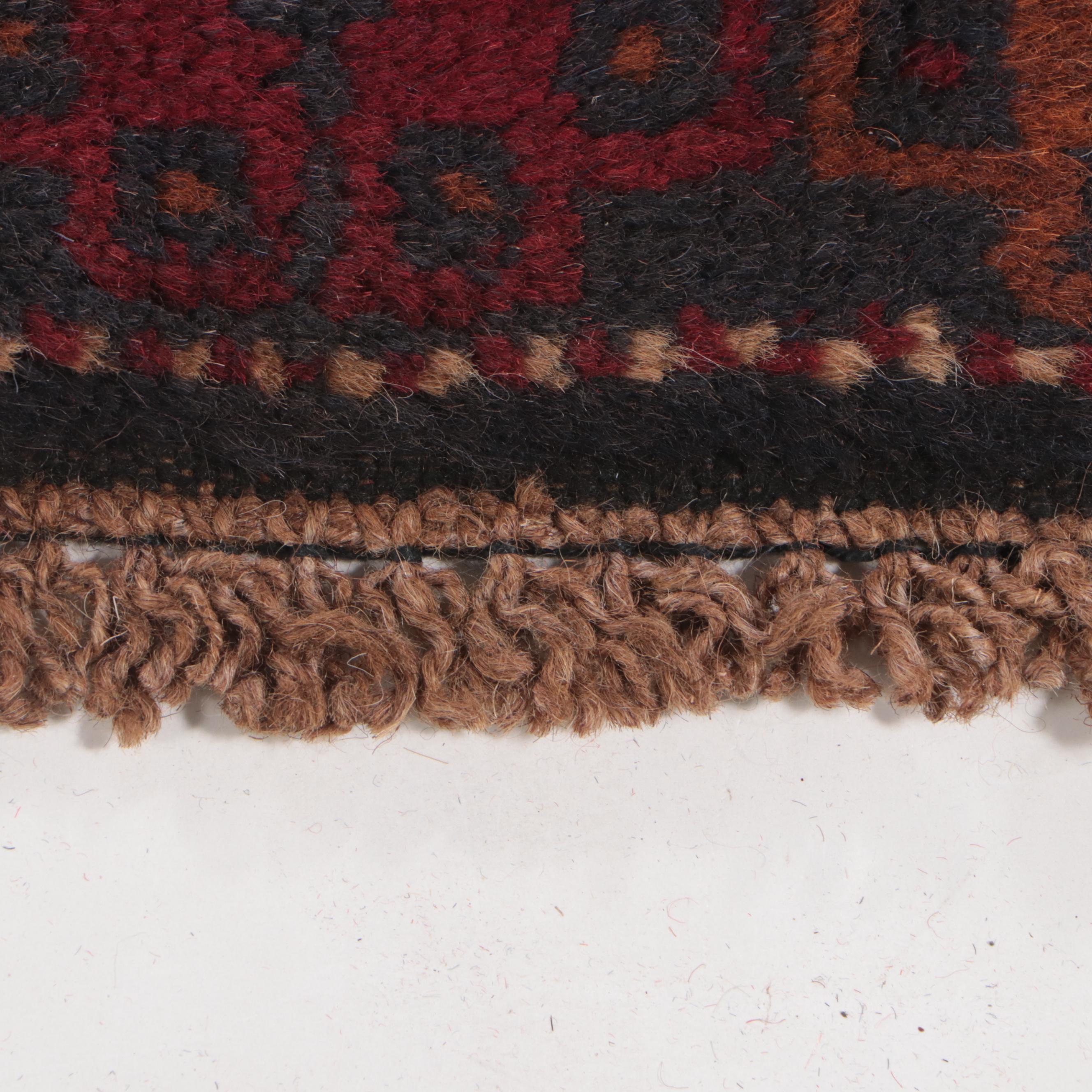 2'10 x 4'10 Hand-Knotted Afghan Baluch Accent Rug