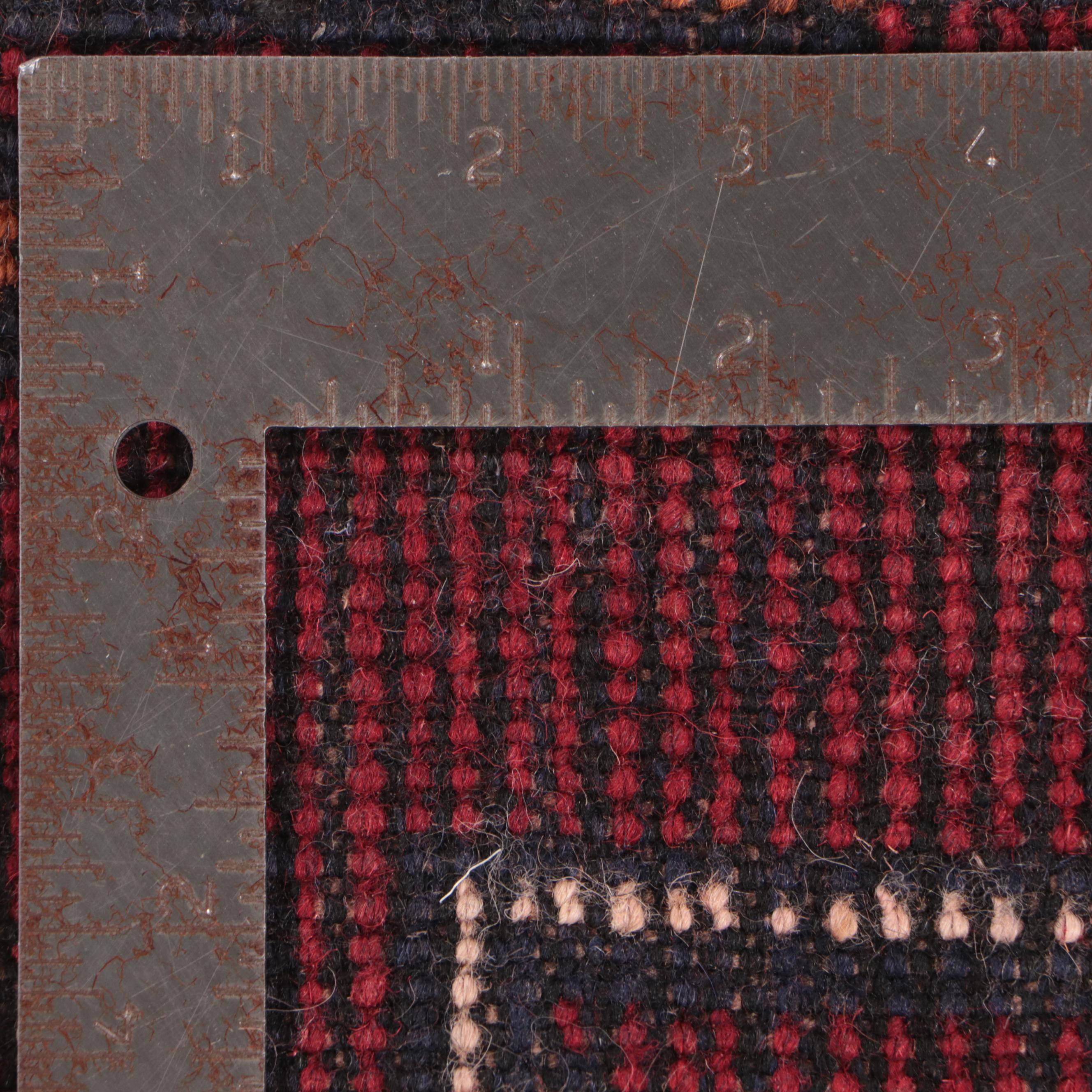 2'10 x 4'10 Hand-Knotted Afghan Baluch Accent Rug