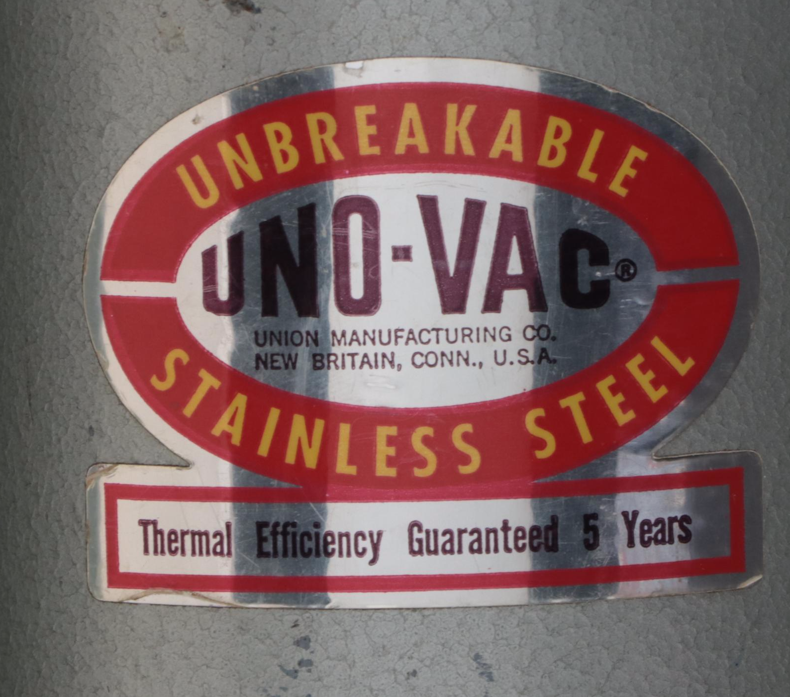 Uno-Vac and Stanley Stainless Steel Insulated Bottles, Mid to Late 20th Century